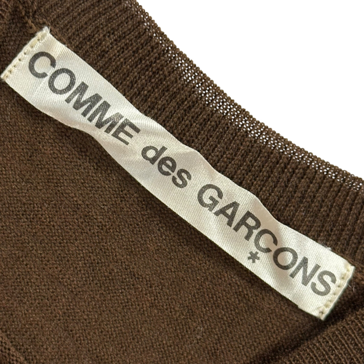COMME des GARCONS(コムデギャルソン) 2000AW Camouflage-Print Sleeveless Knit Top カモフラ切替 ノースリーブ ニット GN-100010 FREE ブラウン×グリーン AD2000
