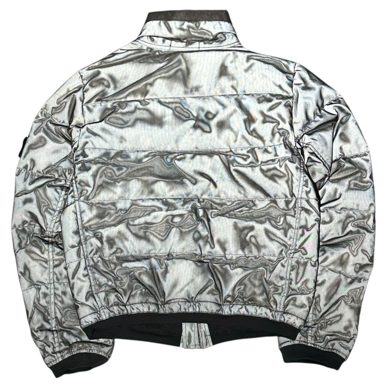 STONE ISLAND(ストーンアイランド) 07AW Ghost Patch Reflective Bomber Down Jacket ゴーストパッチ リフレクティブ ボンバー ダウン ジャケット リフレクター 47154B38/542 M グレー アーカイブ 稀少品 GOOSEDOWN/グースダウン