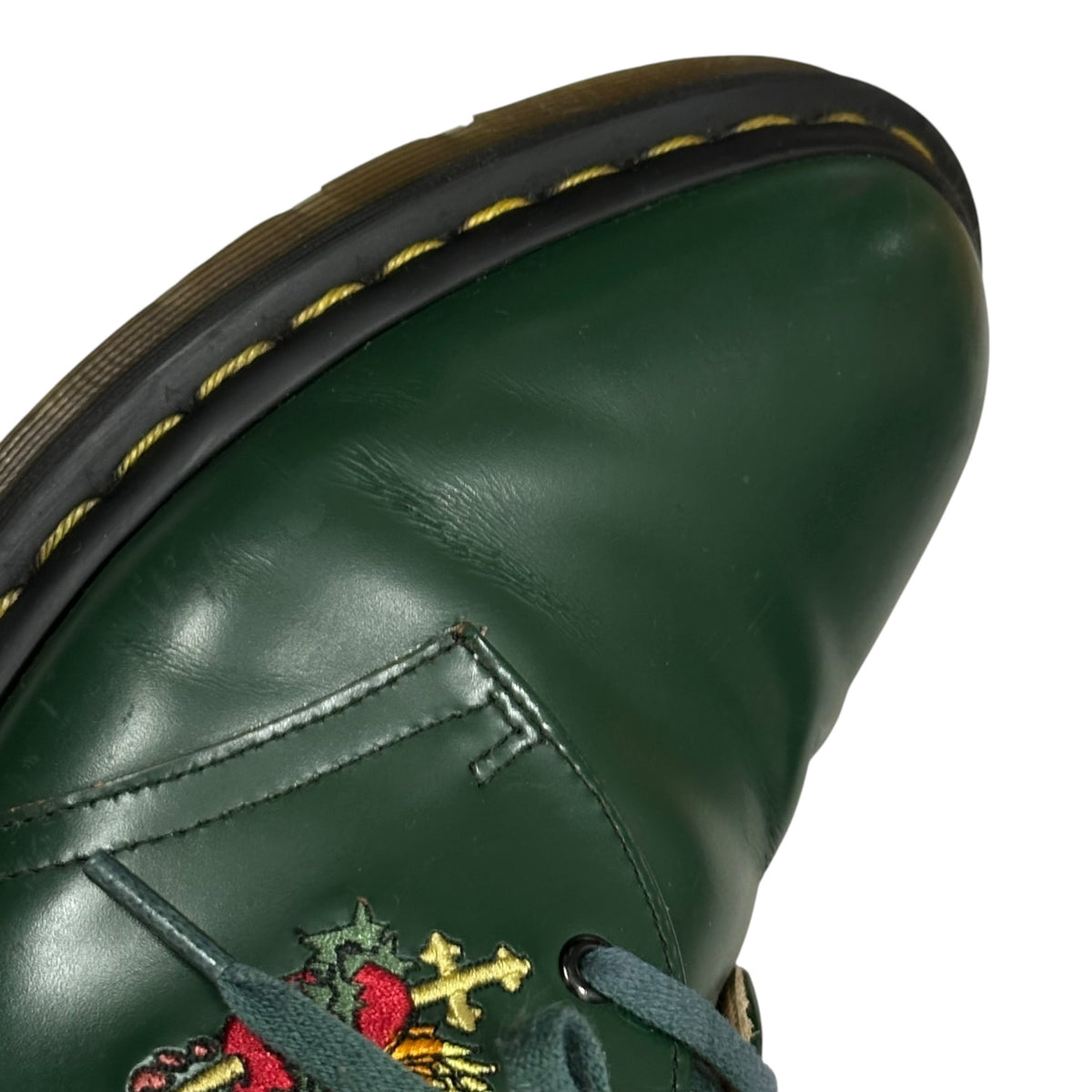 DR.MARTENS×SUPREME(ドクターマーチン×シュプリーム) Custom 1461 3-Eye Shoe 3ホール シューズ 1461SH 23450300 US8(26cm) グリーン レザー 革靴 コラボ