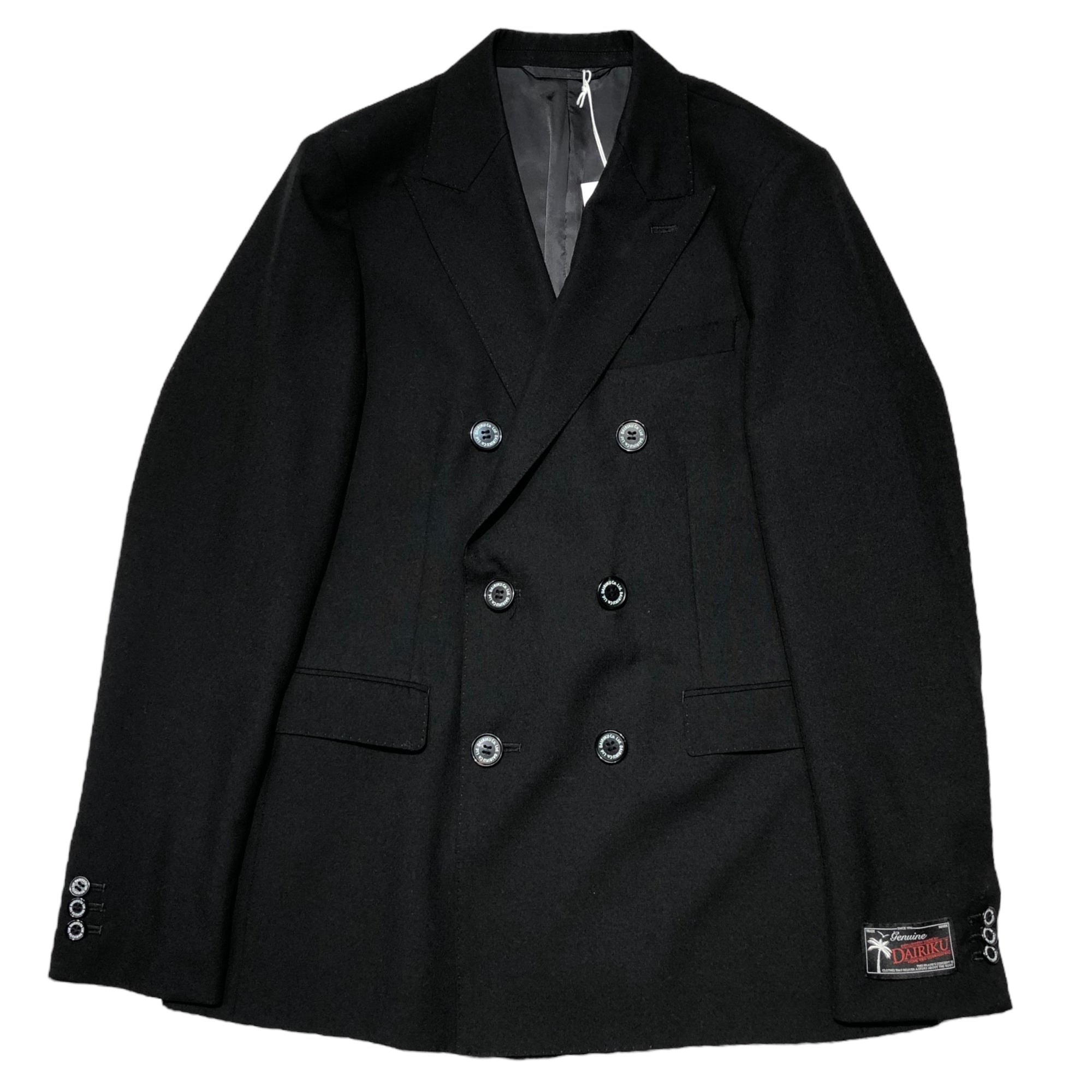 DAIRIKU(ダイリク) 21SS Jimi Hendrix Double Tailored Jacket ジミー ヘンドリックス ダブル テーラードジャケット 21SS J-3 M ブラック