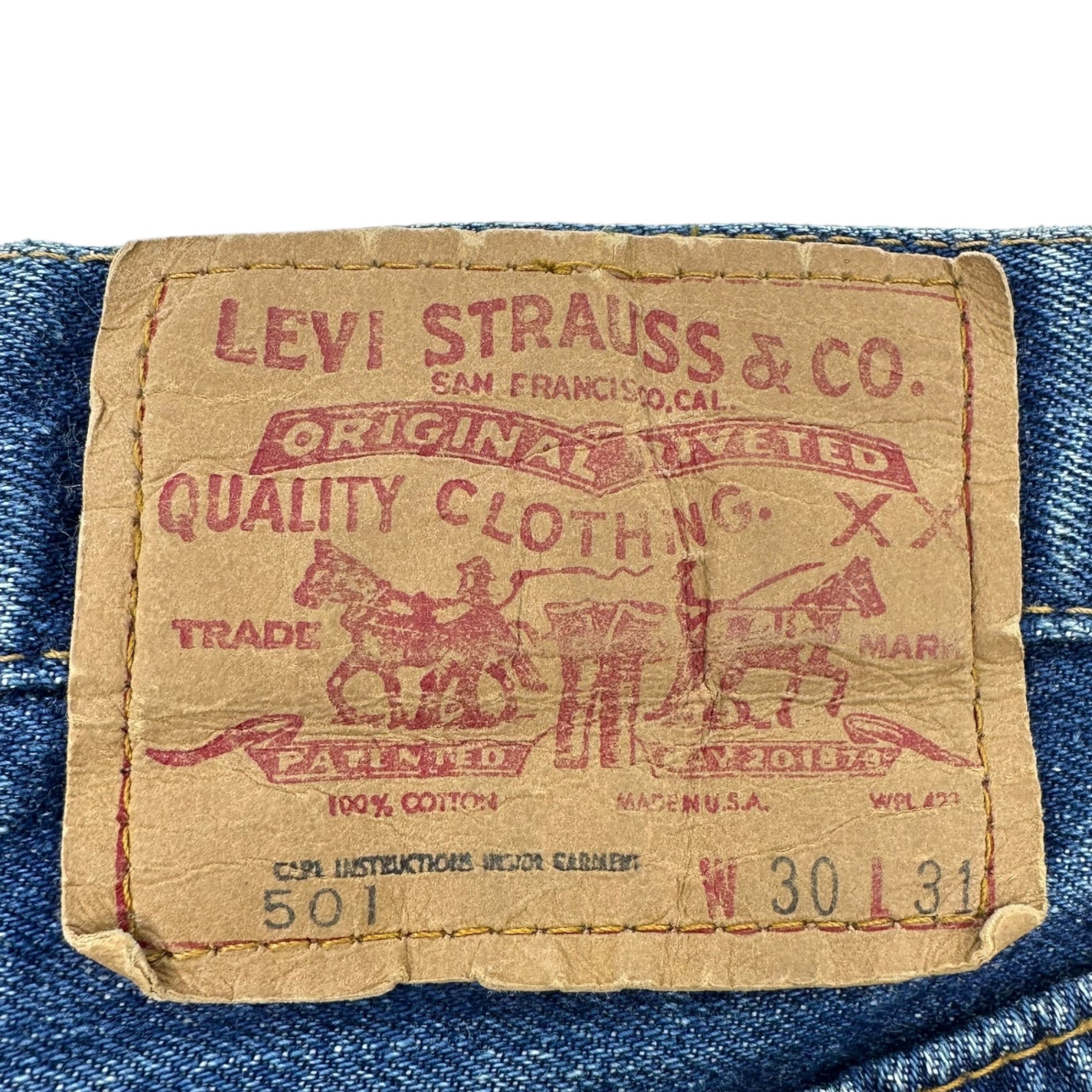 Levi's(リーバイス) 70's 501 66 Early Vintage Denim Pants 66前期 ヴィンテージ デニム パンツ W30 L31 インディゴ 74年8月製造 6刻印 セルビッチ 濃紺