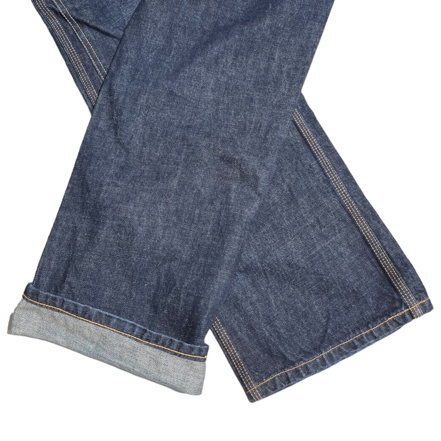 A BATHING APE(アベイシングエイプ) 00's Double knee denim painter pants ダブルニー デニム ペインター パンツ L インディゴ Y2K