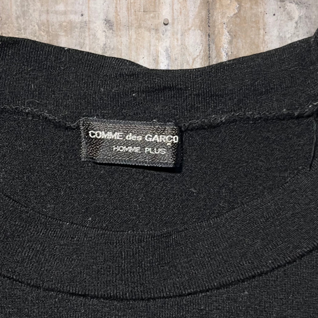 COMME des GARCONS HOMME PLUS(コムデギャルソンオムプリュス) 80'sウールL/Sカットソー PT-050120 表記なし(S~M程度) ブラック