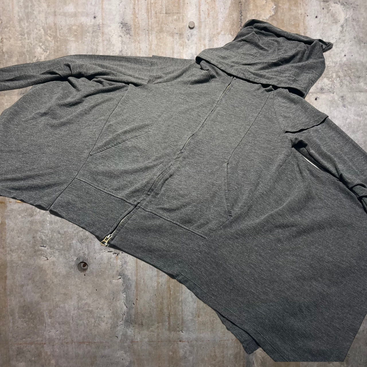 MARITHE FRANCOIS GIRBAUD(マリテフランソワジルボー) 00's変形ジップパーカー L グレー