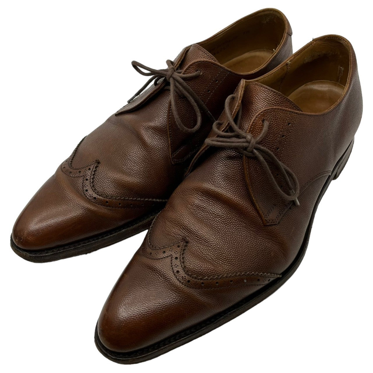 CHEANEY(チーニー) ウィングチップ レザー シューズ 7 1/2(26.5cm程度) ブラウン ドレス 革靴