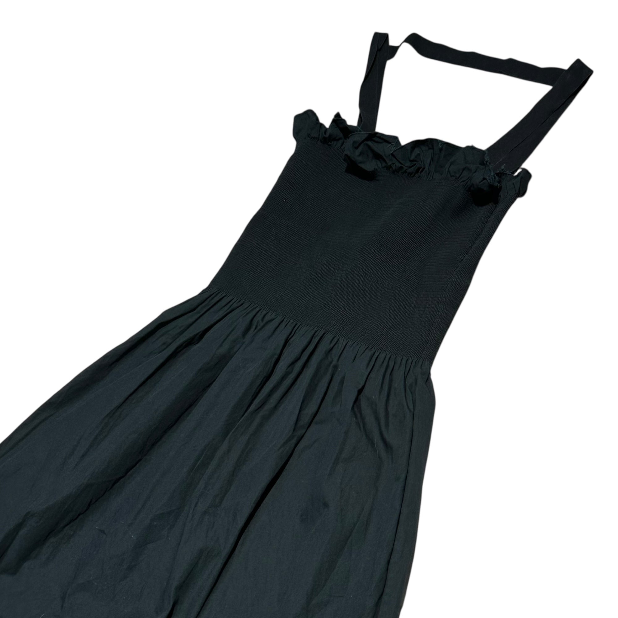 MM6 Maison Margiela(エムエムシックス) 16SS POPLIN DRESS ポプリン ノースリーブ ドレス ギャザー S32MA0242 S35722 S ブラック