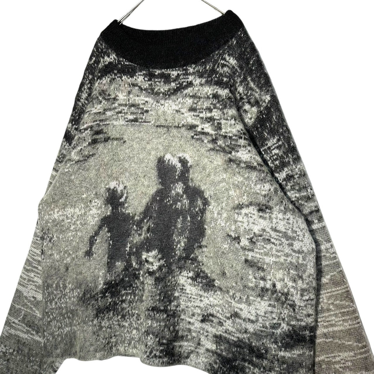 SHINYA KOZUKA(シンヤコズカ) 22AW Kroyer ジャガード モヘア オーバーサイズ ニット 2202SK52 S グレー ニット セーター