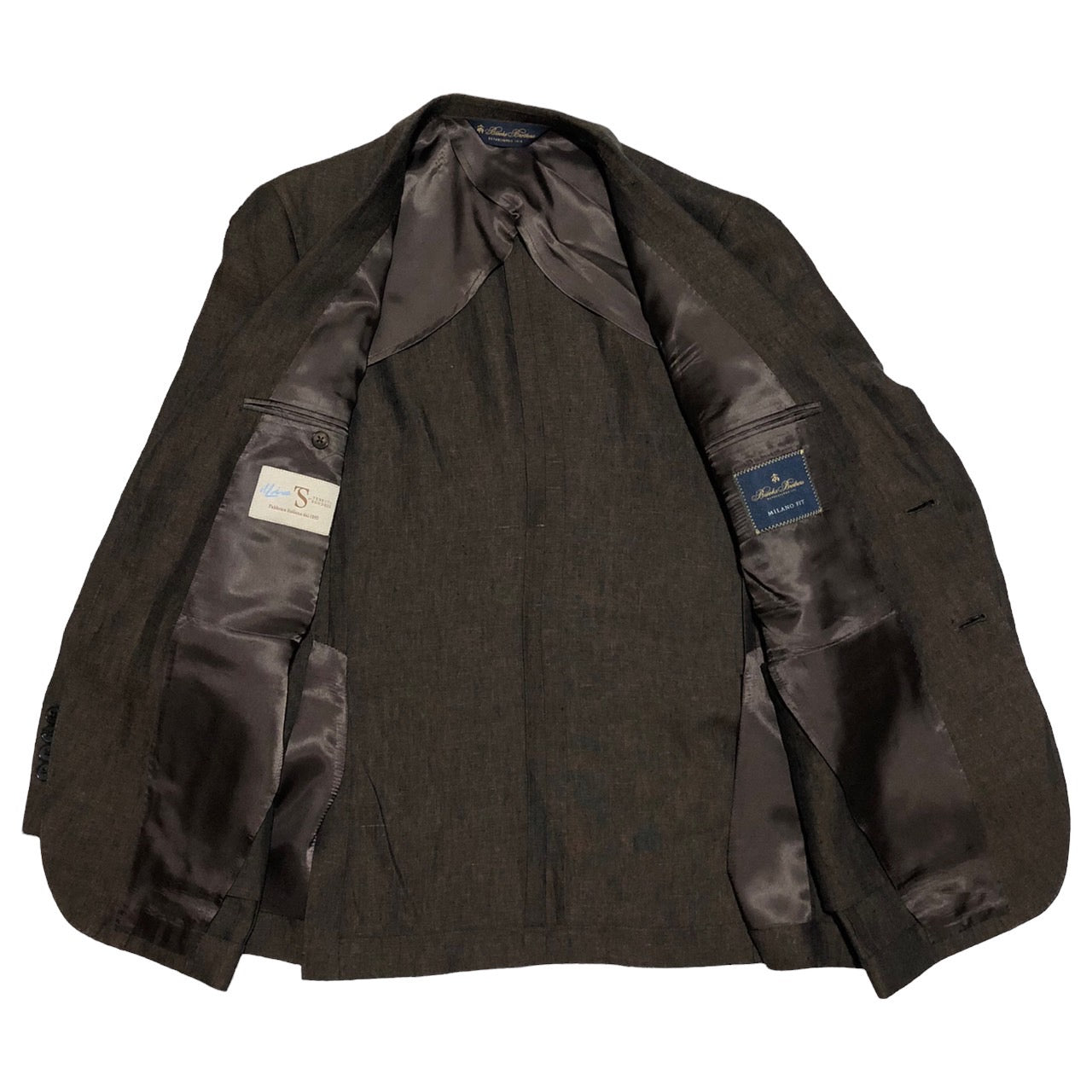 BROOKS BROTHERS(ブルックスブラザーズ) リネンセットアップジャケット/スーツ 19-15-2339/ 40SHT ブラウン
