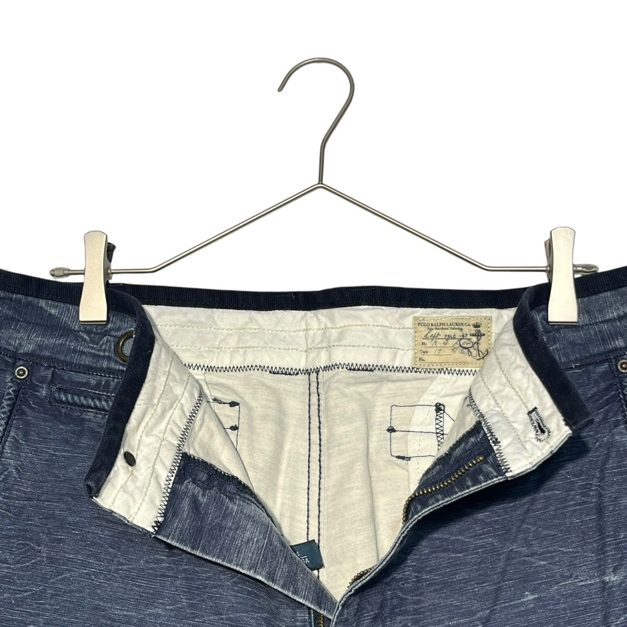 POLO RALPH LAUREN(ポロラルフローレン) 67 print vintage processing wide shorts 67プリント ヴィンテージ加工 ワイドショーツ 34 ネイビー ショート パンツ ハーフ