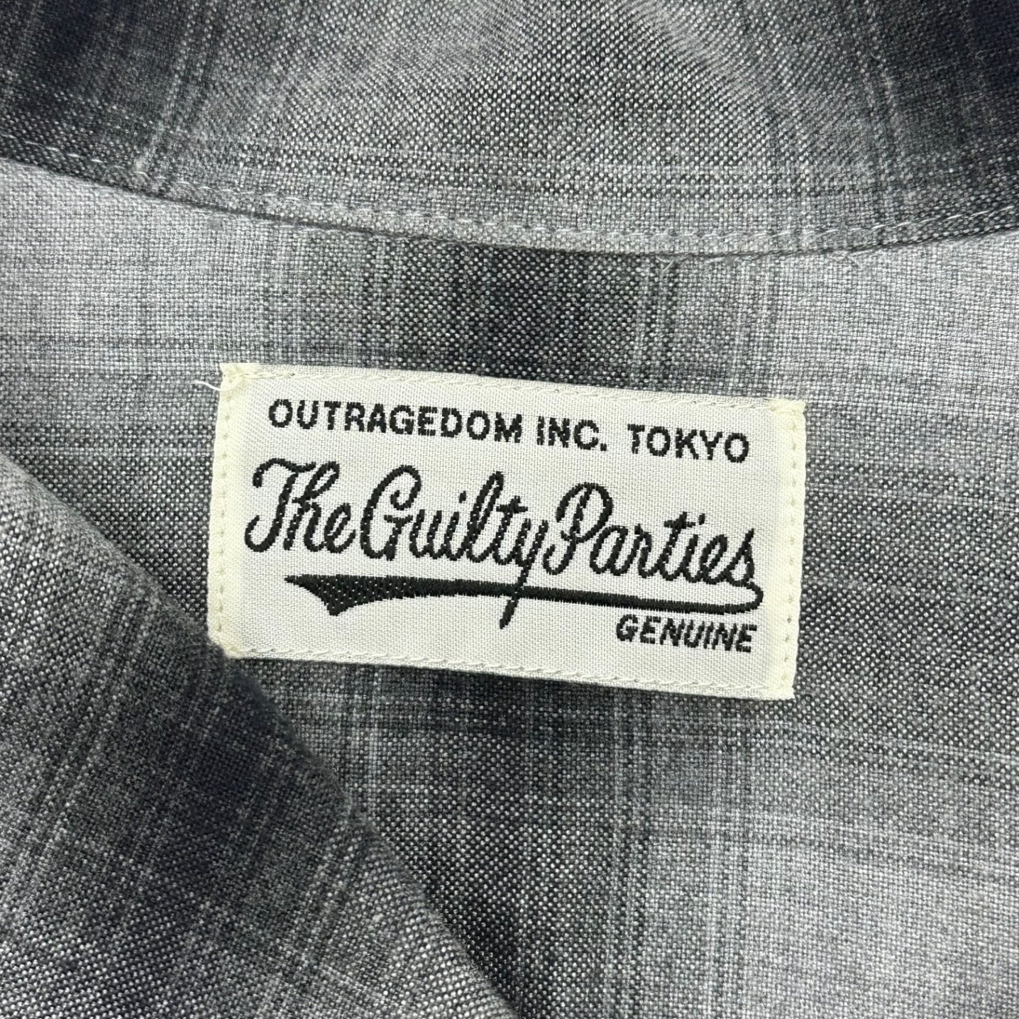 WACKO MARIA(ワコマリア) 20AW OMBRAY CHECK OPEN COLLAR SHIRTS L/S (TYPE-1) オンブレ チェック オープンカラー シャツ 長袖 S グレー×ブラック