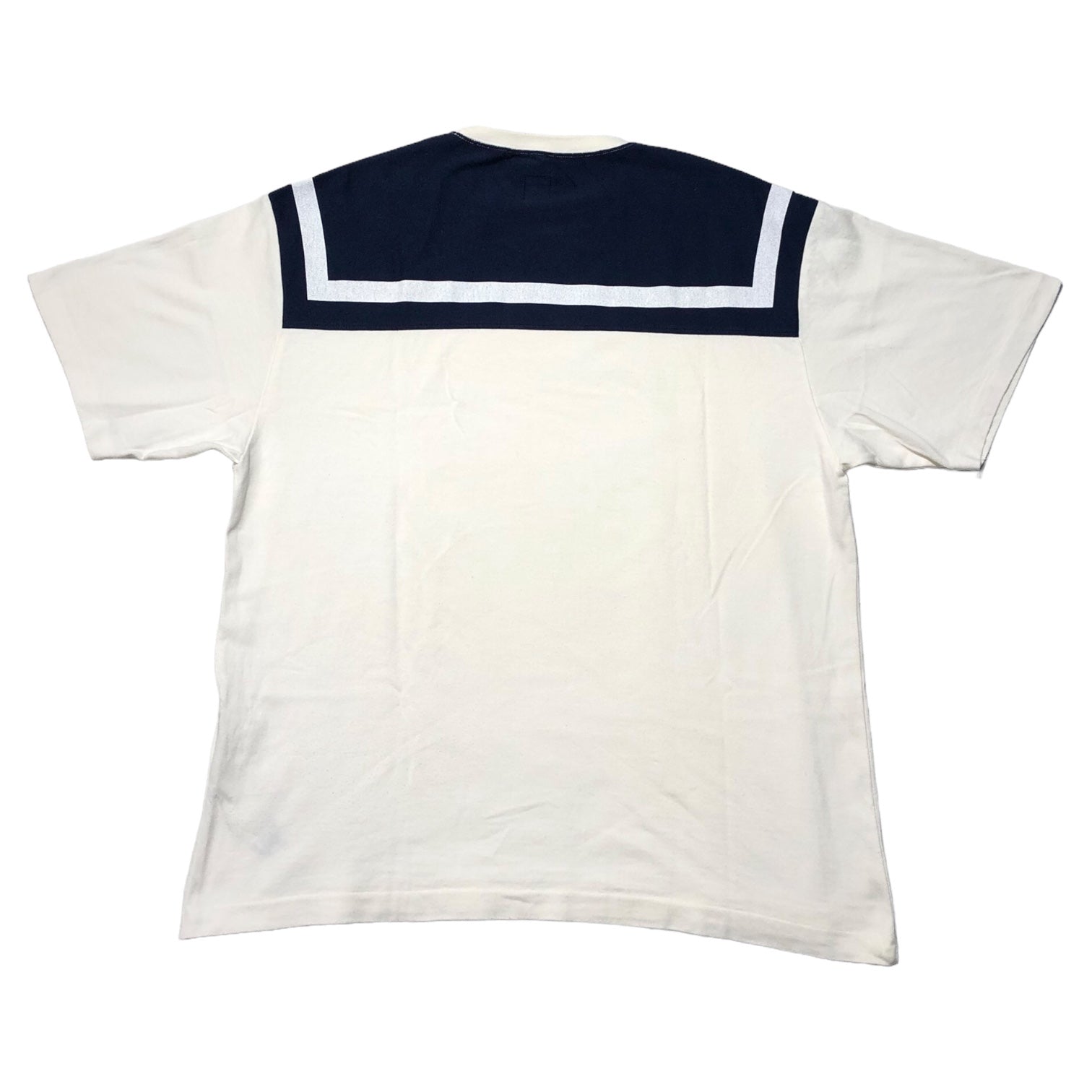 HEAD PORTER PLUS(ヘッドポータープラス) Switching border TEE 切替ボーダーTEE M ホワイト×ネイビー