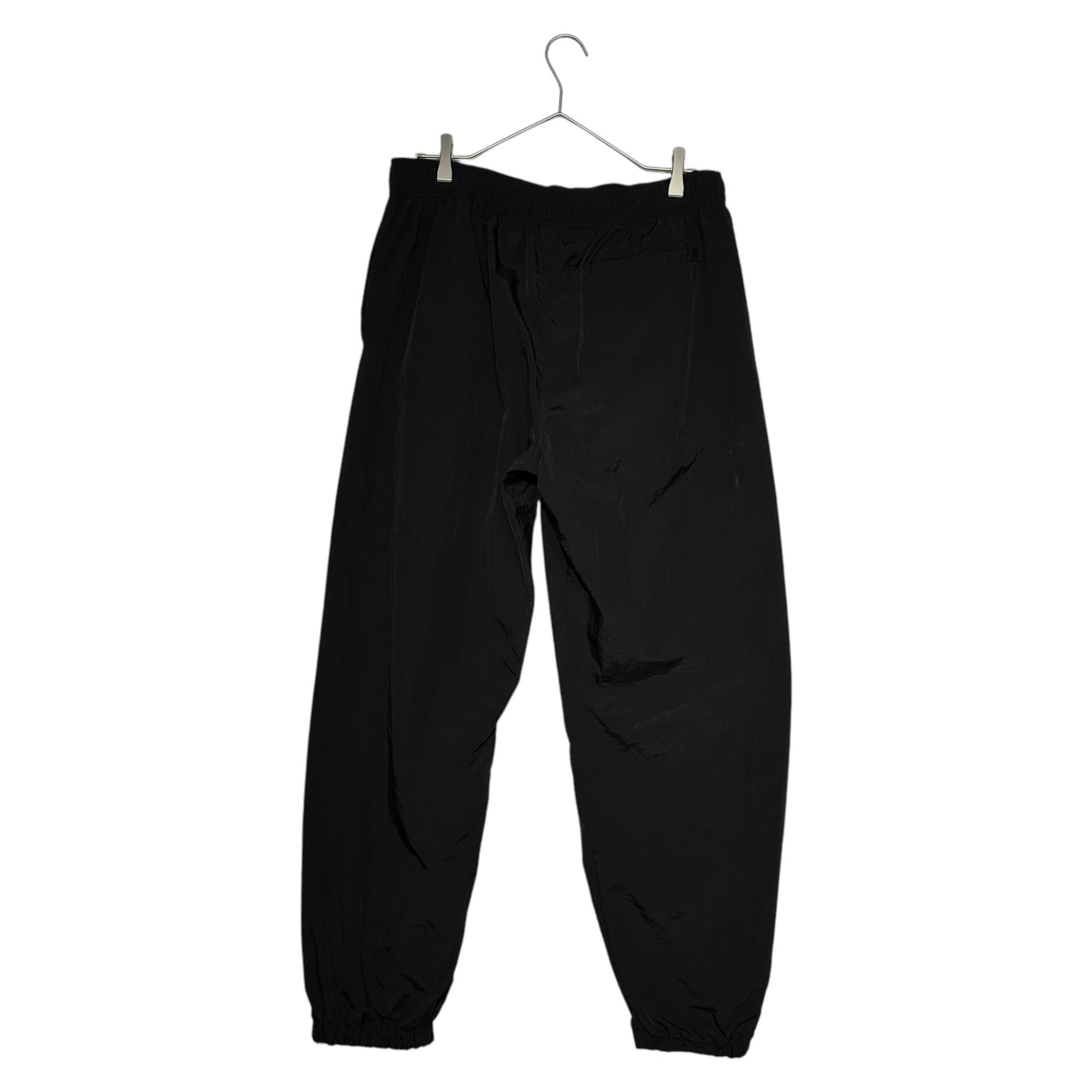 etabirp(エタヴァープ) REVERSE ETAVIRP NYLON PANTS ロゴ 刺繍 ナイロン ジョガー パンツ L ブラック UNITED ATHLEボディ