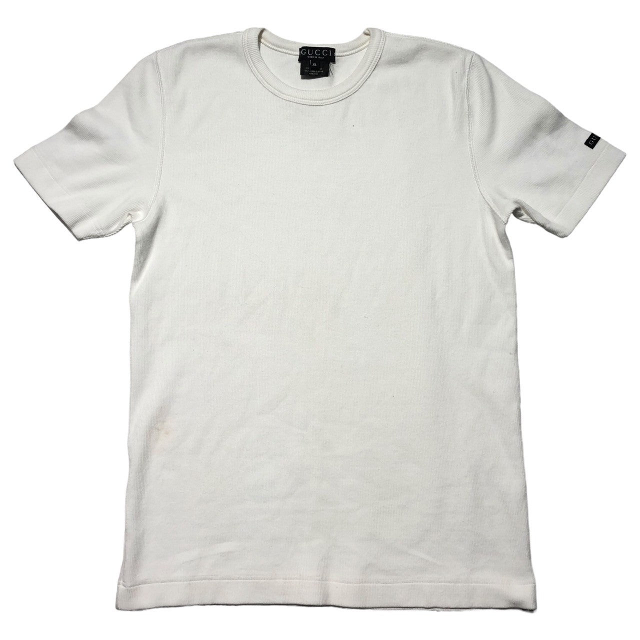 GUCCI(グッチ) 00's Basic rib T-shirt ベーシック リブ Tシャツ XL(メンズM程度) ホワイト