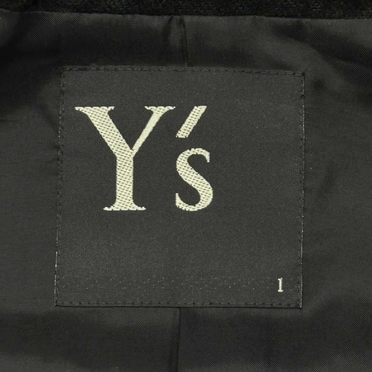 Y's(ワイズ) Buffalo Check Short Wool Jacket バッファローチェック ショートレングス ウール ジャケット YC-J15-114 1 ブラック×レッド