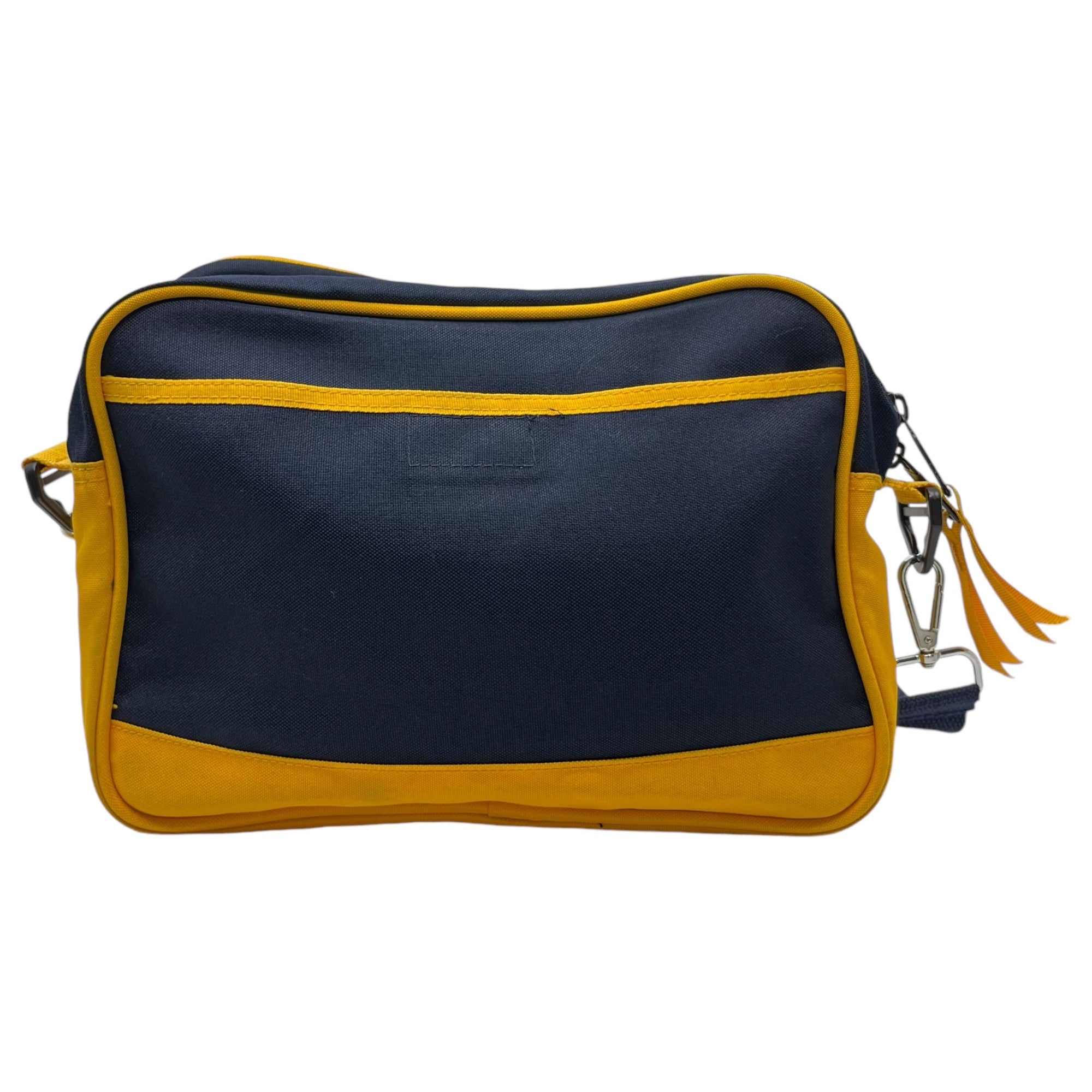 STUSSY(ステューシー) 90's ~ 00's nylon shoulder bag ナイロン ショルダー バッグ ネイビー×イエロー 90年代~ 紺タグ