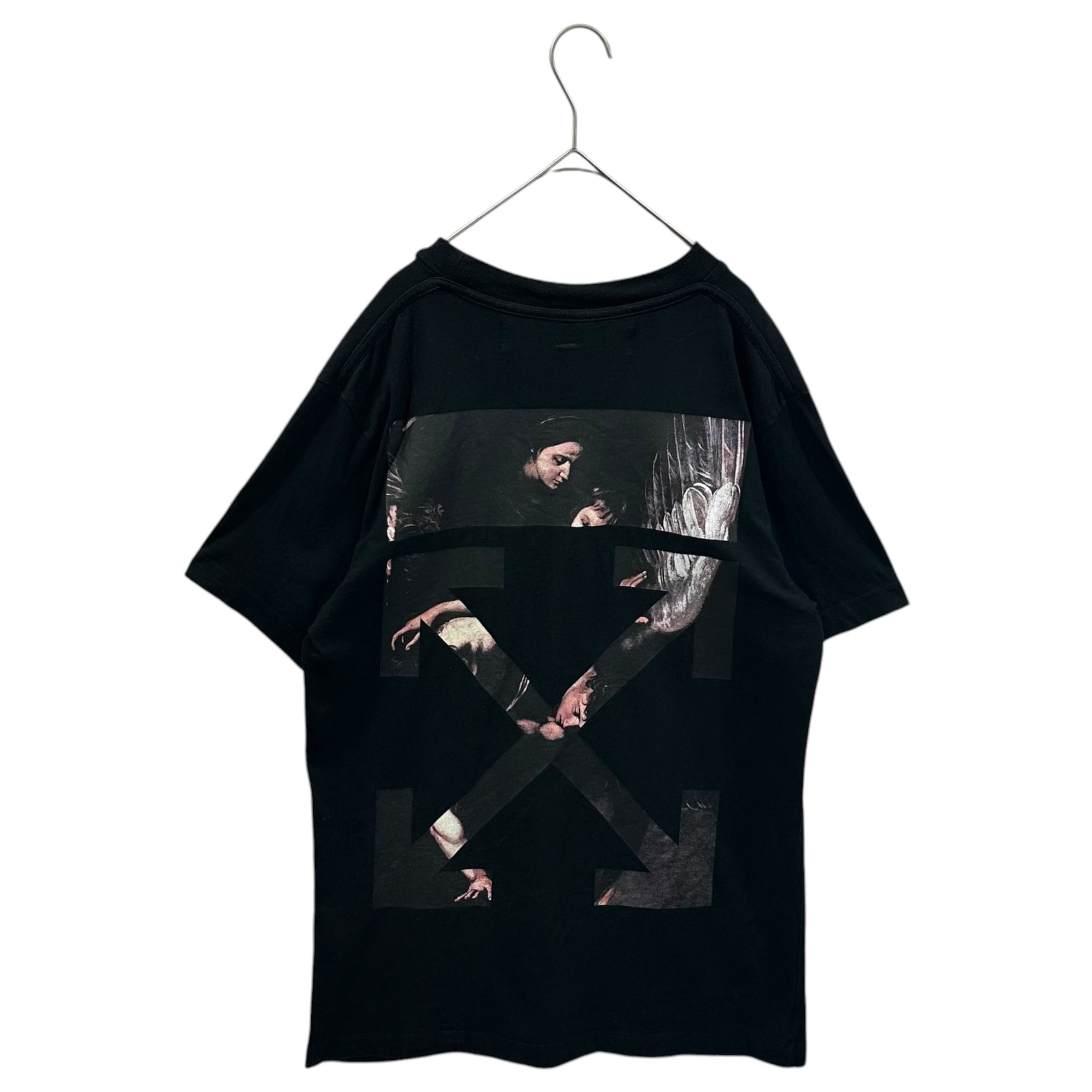 Off-White(オフホワイト) Painting Logo Printed T-Shirt 絵画 ロゴ プリント Tシャツ OMAA027S20185004 M ブラック