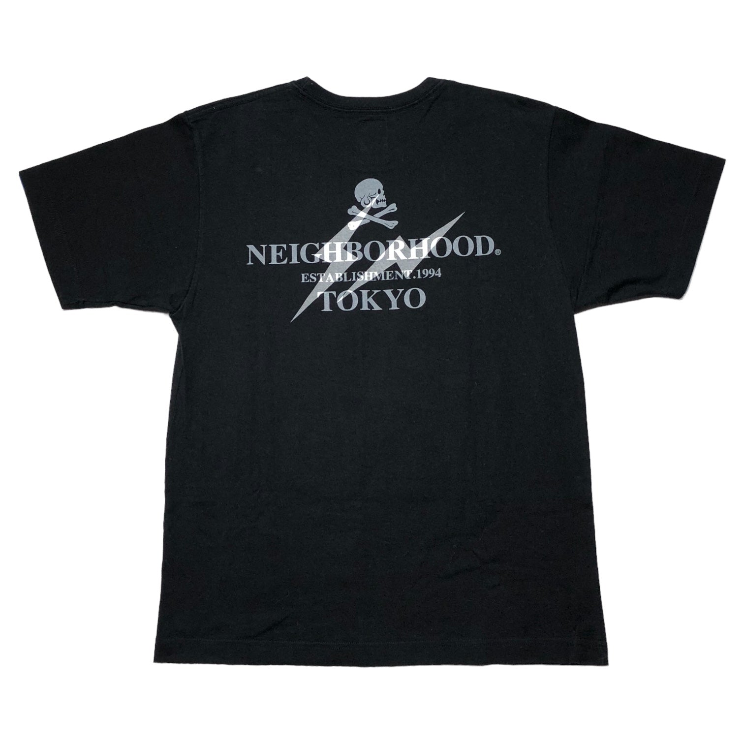 NEIGHBORHOOD × FRAGMENT DESIGN(ネイバーフッド×フラグメントデザイン) 00's patch print T-shirt ワッペンプリント Tシャツ 1(S) ブラック