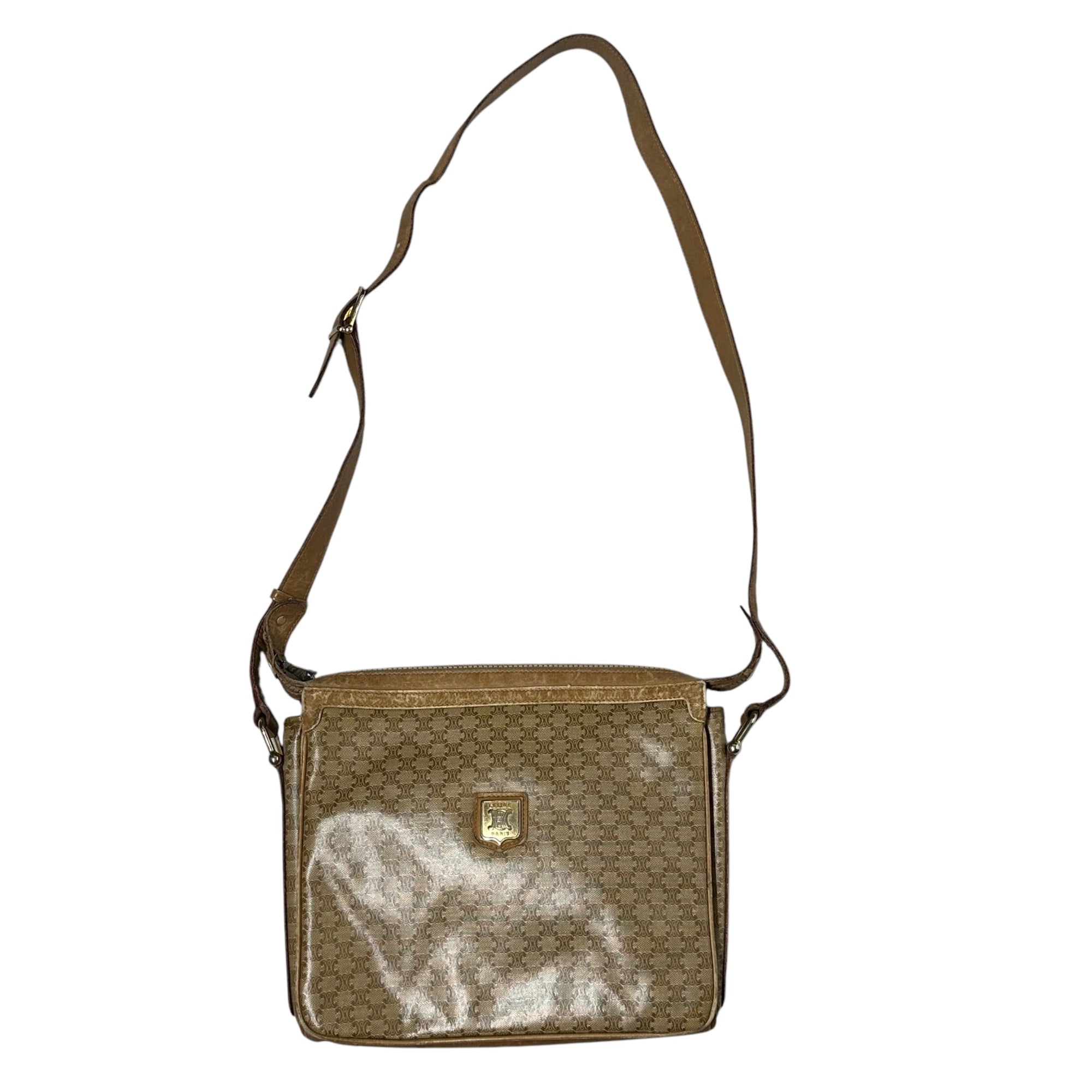 CELINE(セリーヌ) vintage macadam shoulder bag ヴィンテージ マカダム柄 ショルダー バッグ ベージュ OLD