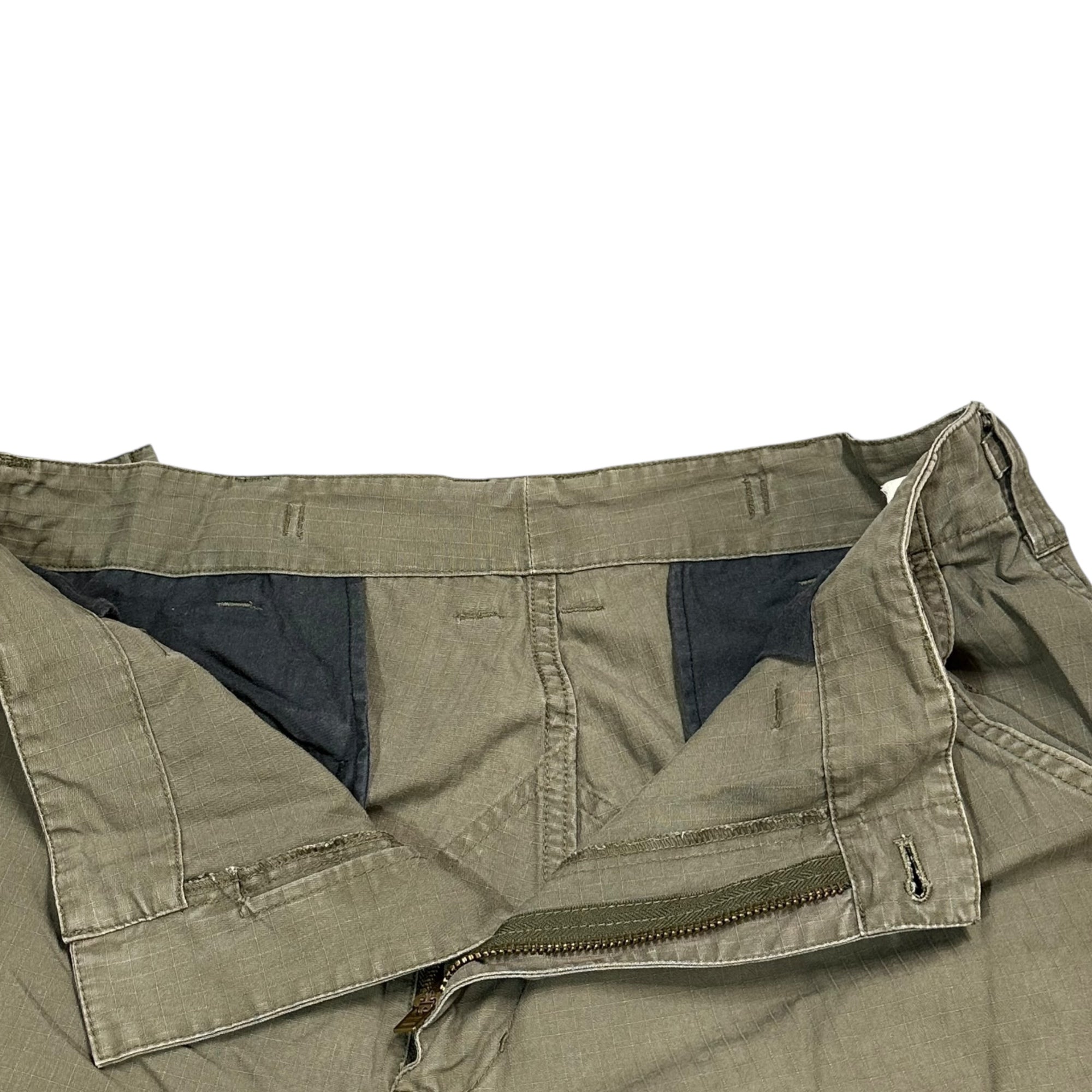WTAPS(ダブルタップス) 90's MIL-SPEC Ripstop Cargo Pants リップストップ カーゴ パンツ 表記消(L程度) カーキ 90年代 初期