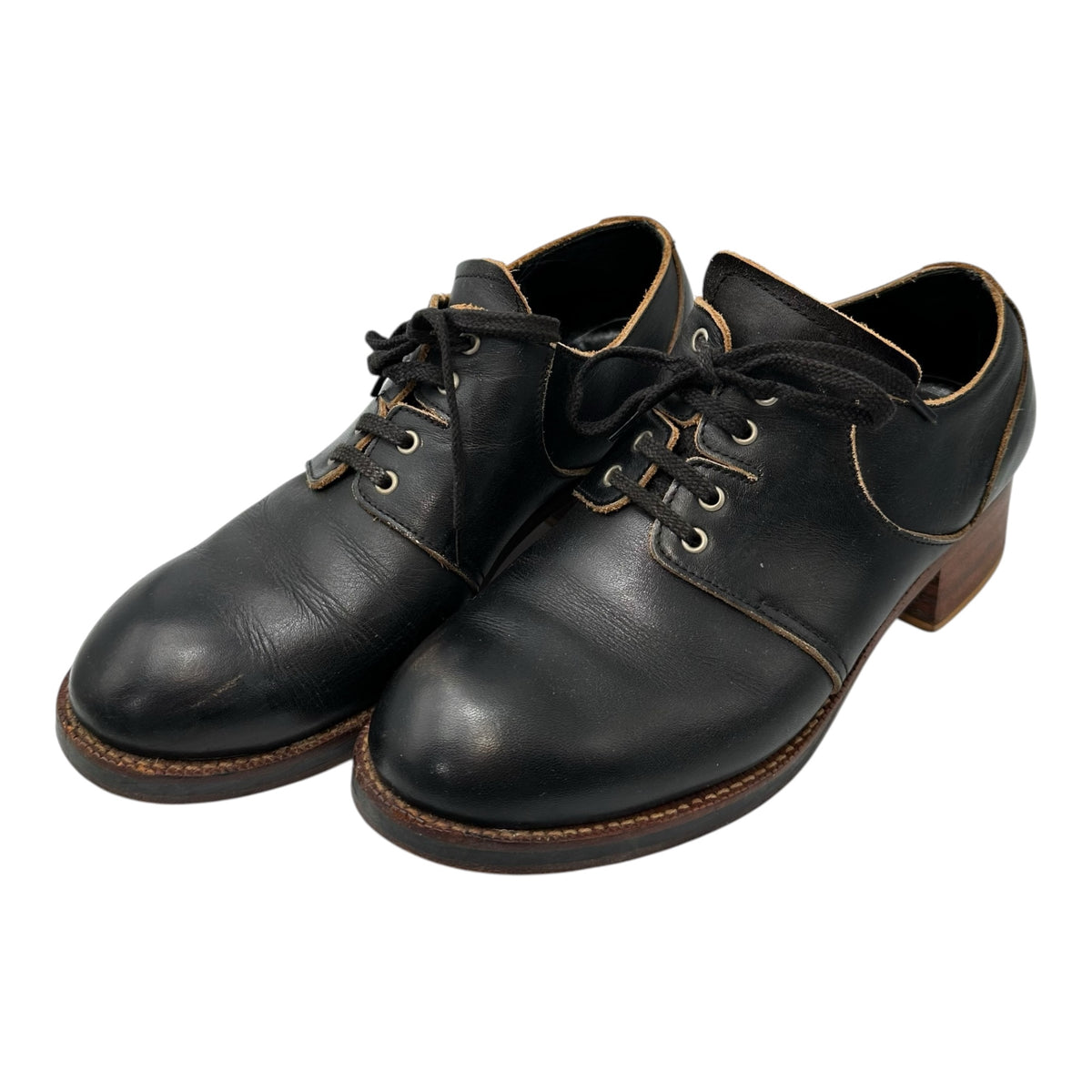 tricot COMME des GARCONS(トリココムデギャルソン) Plain-Toe Leather Shoes プレーントゥ レザー シューズ 23.5cm ブラック