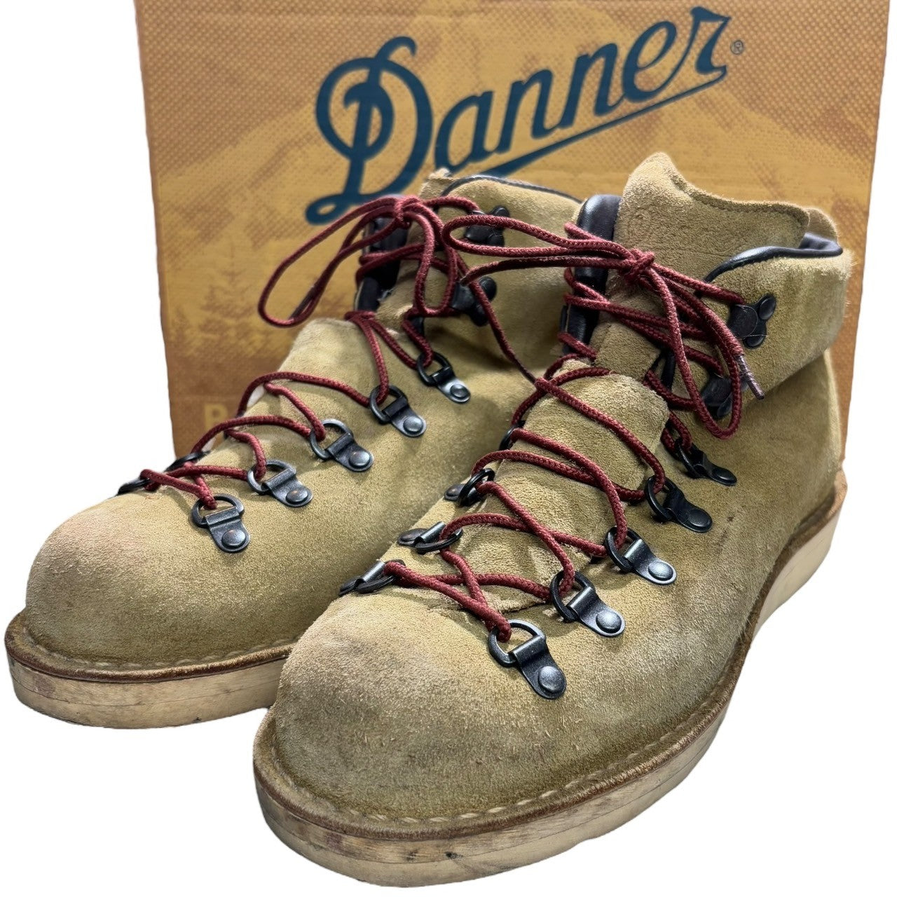 DANNER(ダナー) USA made GORE-TEX MOUNTAIN LIGHT ゴアテックス マウンテン ライト 45500X 8 1/2(26.5cm程度) ベージュ アウトドア スウェード ブーツ トレッキング