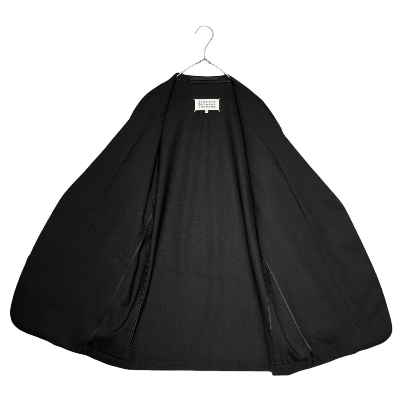 MAISON MARGIELA(メゾンマルジェラ) 23SS No Collar Jacket ノーカラー ジャケット S50BN0447 48(L程度) ブラック テーラード ウール