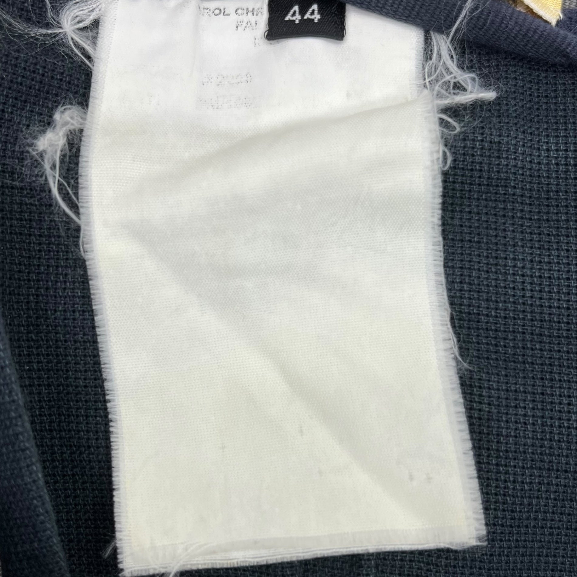 CAROL CHRISTIAN POELL(キャロルクリスチャンポエル) 00's overlock pants オーバーロック パンツ ステッチ 44 チャコールグレー 名作 稀少品