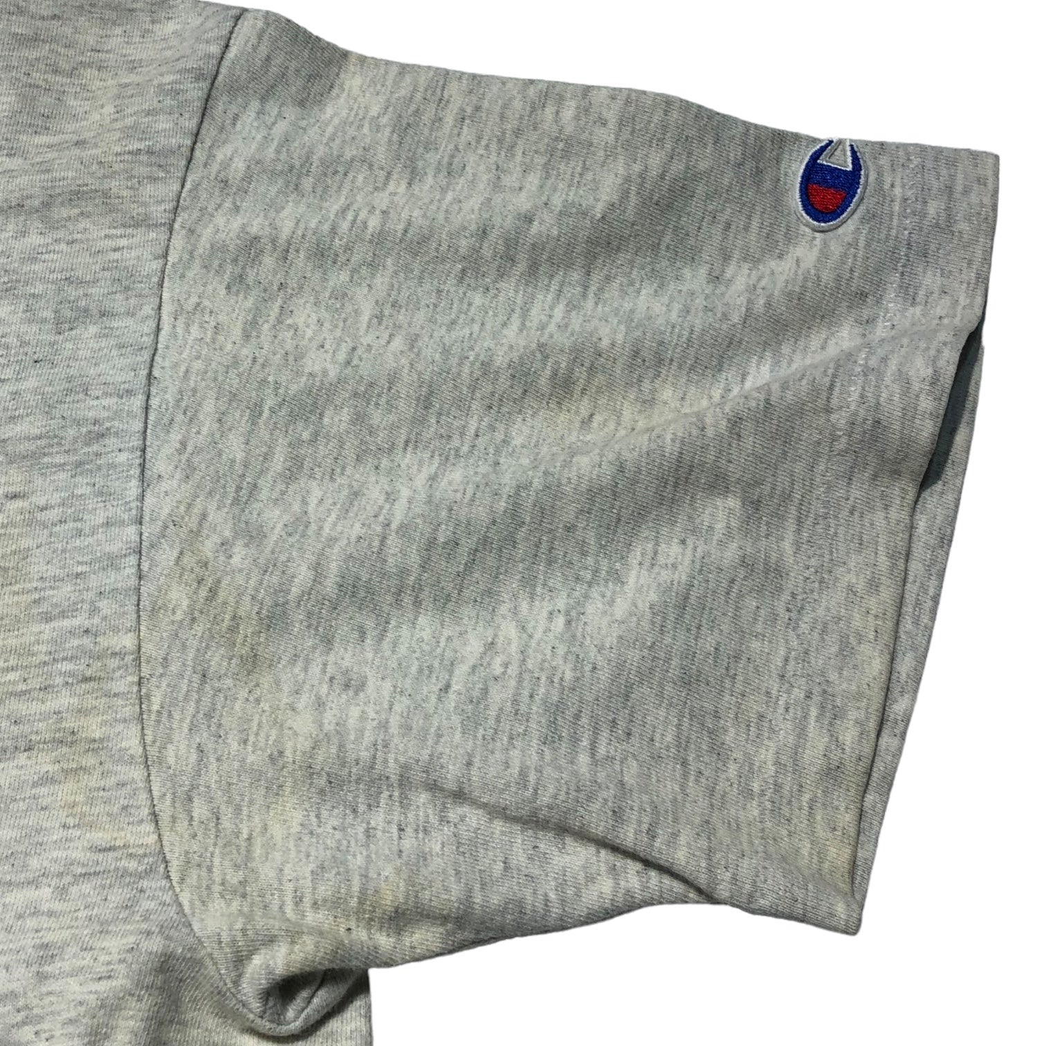 Champion(チャンピオン) 90's "OREGON STATE FOOTBALL" college print t-shirt 三段プリント ヴィンテージ Tシャツ カレッジ オレゴン L ライトグレー 90年代 USA製