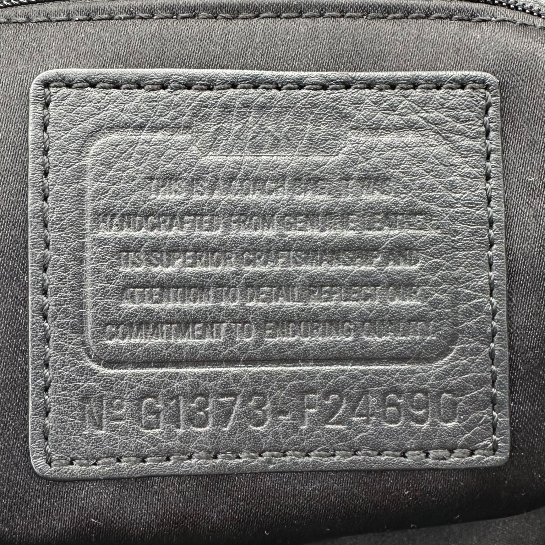 COACH(コーチ) Campbell Satchel Leather 2WAY Shoulder Bag キャンベル サッチェル レザー 2WAY ショルダー バッグ F24690 ブラック ハンド