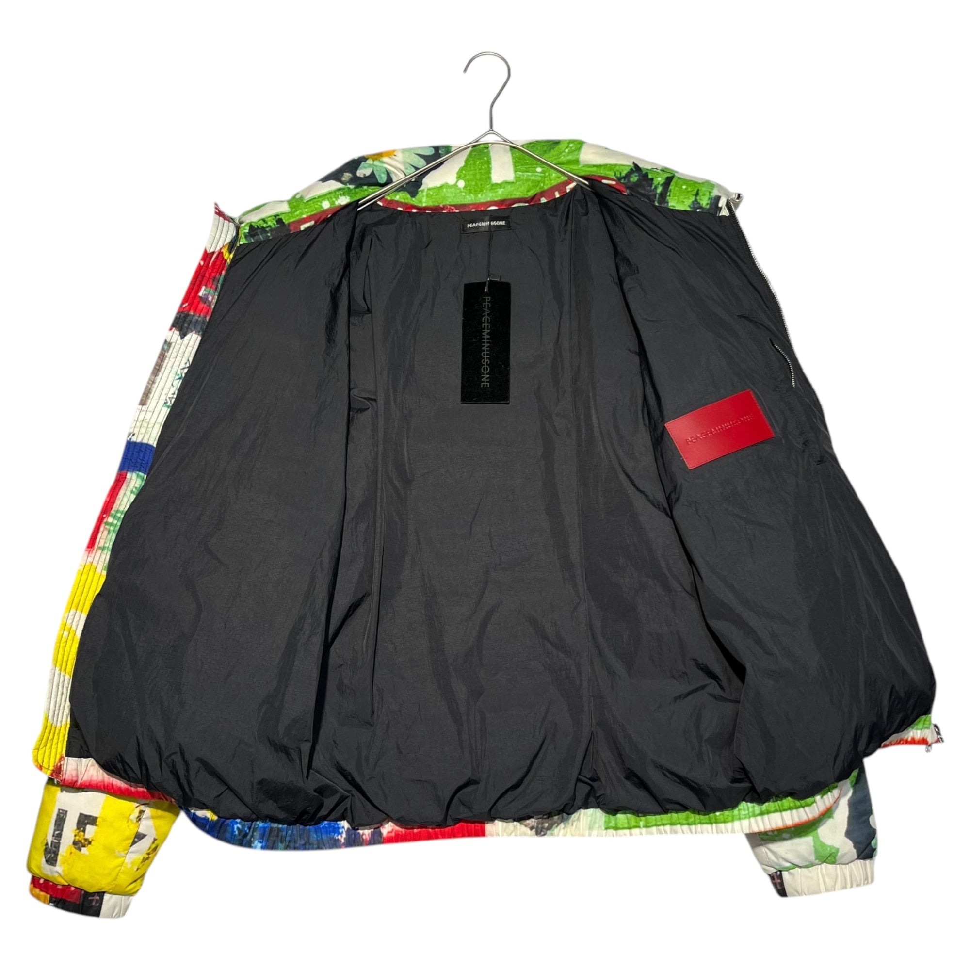 peaceminusone(ピースマイナスワン) Anarchy graphic down jacket アナーキー グラフィック ダウン ジャケット S マルチカラー G-DRAGON ジードラゴン K-POP 韓国限定