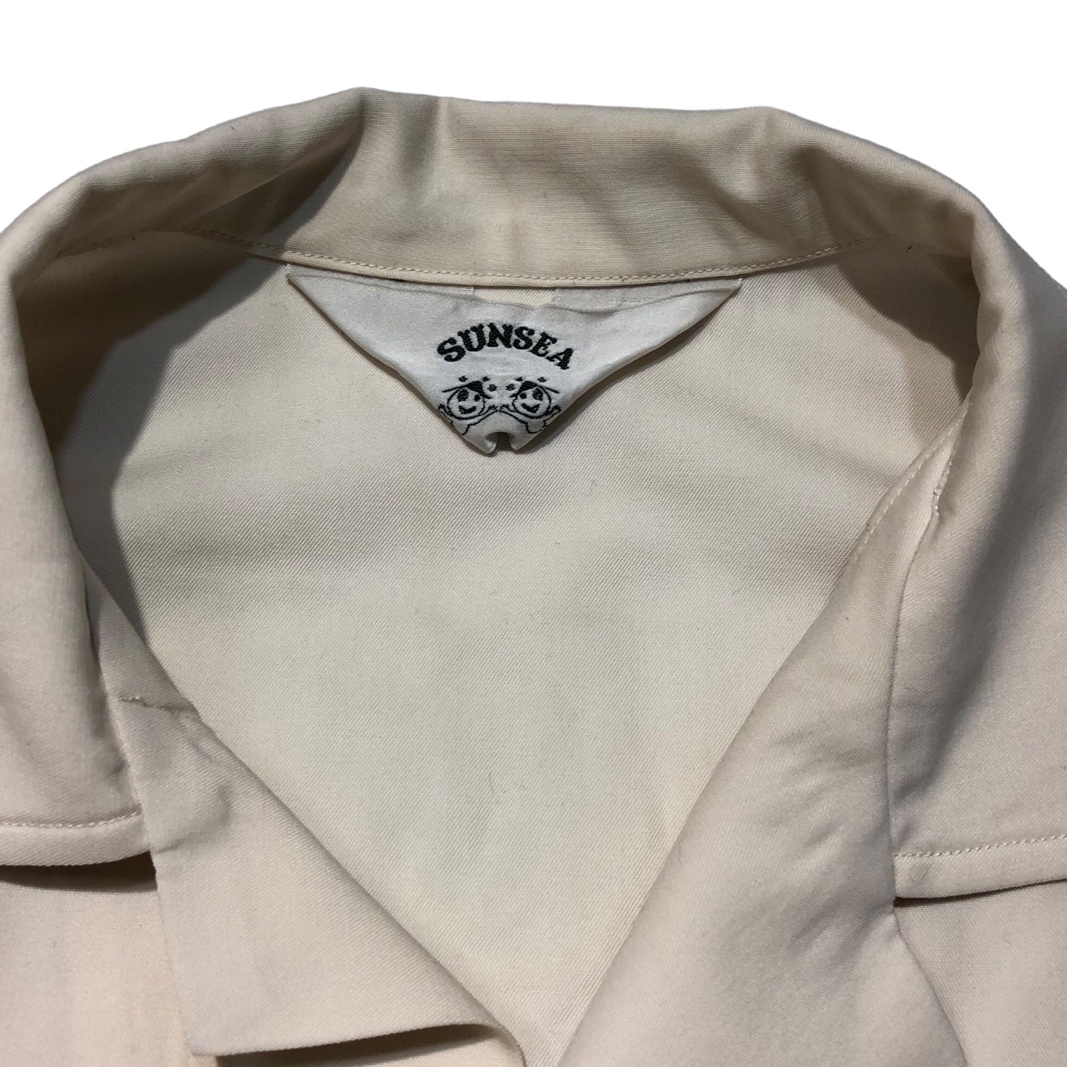 SUNSEA(サンシー) 21SS SNM Blue 2 POLO スーパーナイスマテリアルブルー2 ポロシャツ 21S17 2(M) アイボリー