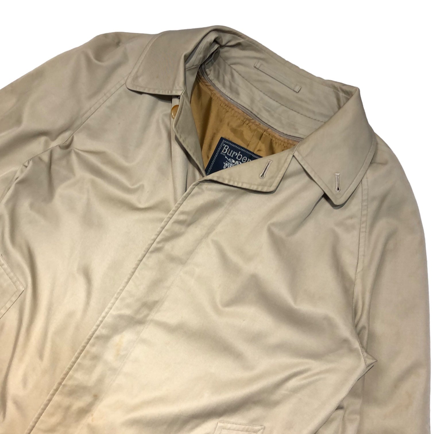 Burberrys(バーバリーズ) 70's ~ 80's Nova Check Liner Stainless Steel Collar Coat ノヴァチェック ライナー ステンカラー コート 170(L程度) ベージュ 70年代~80年代 ヴィンテージ