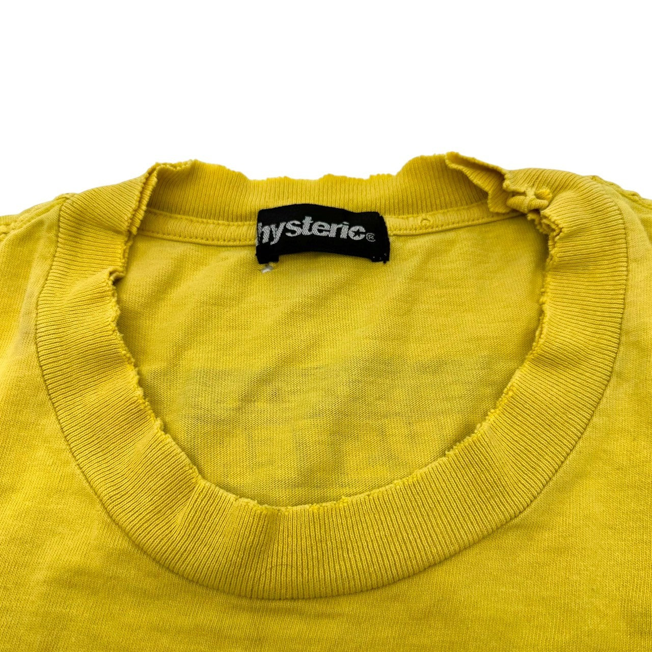 HYSTERIC GLAMOUR(ヒステリックグラマー) 90's HYS GIRL PRINT TEE ヒス ガール プリント Tシャツ FREE イエロー 90年代 車