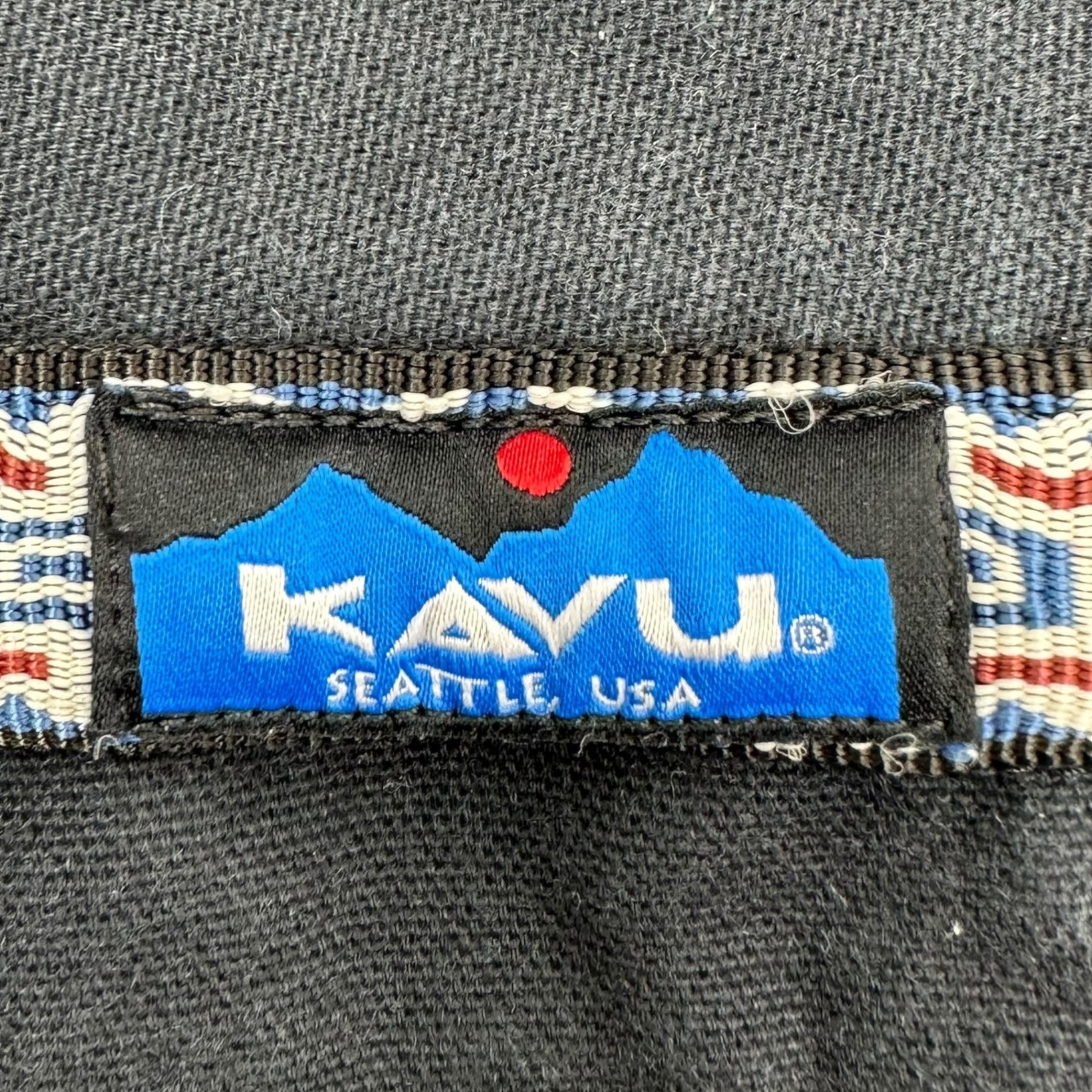 KAVU(カブー) USA made Cotton Half-Zip Pullover Jacket コットン ハーフジップ プルオーバー ジャケット S ブラック アウトドア USA製