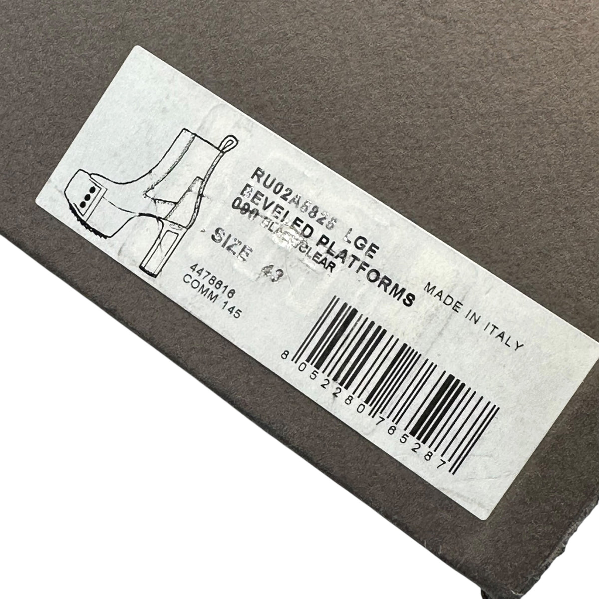 Rick Owens(リックオウエンス) GRILL KISS BOOTS グリル キスブーツ RU02A5825 43 ブラック
