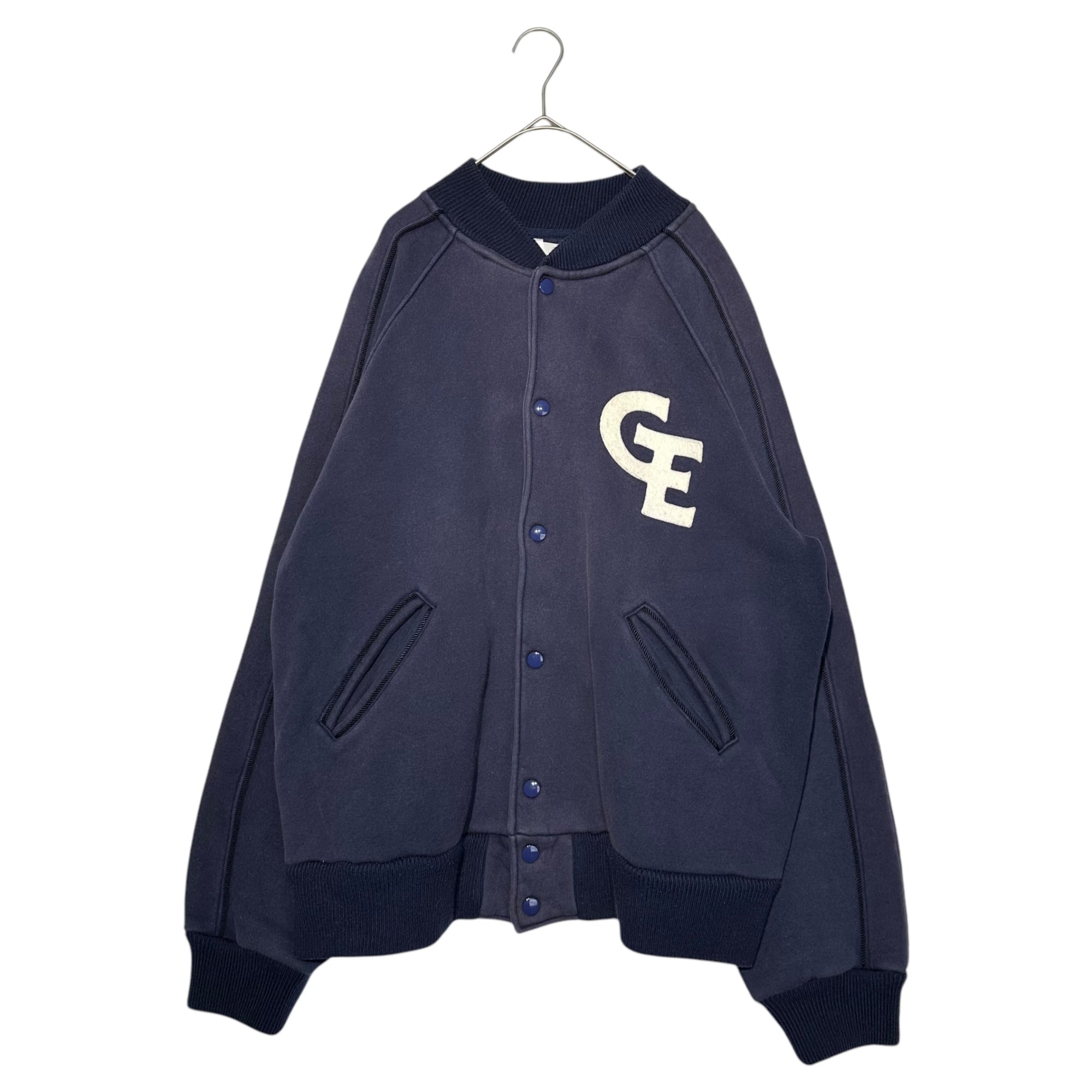 GOODENOUGH(グッドイナフ) 90's ARCHIVE GE LOGO sweat blouson アーカイブ ロゴ スウェット ブルゾン 表記消(L程度) ネイビー 90年代