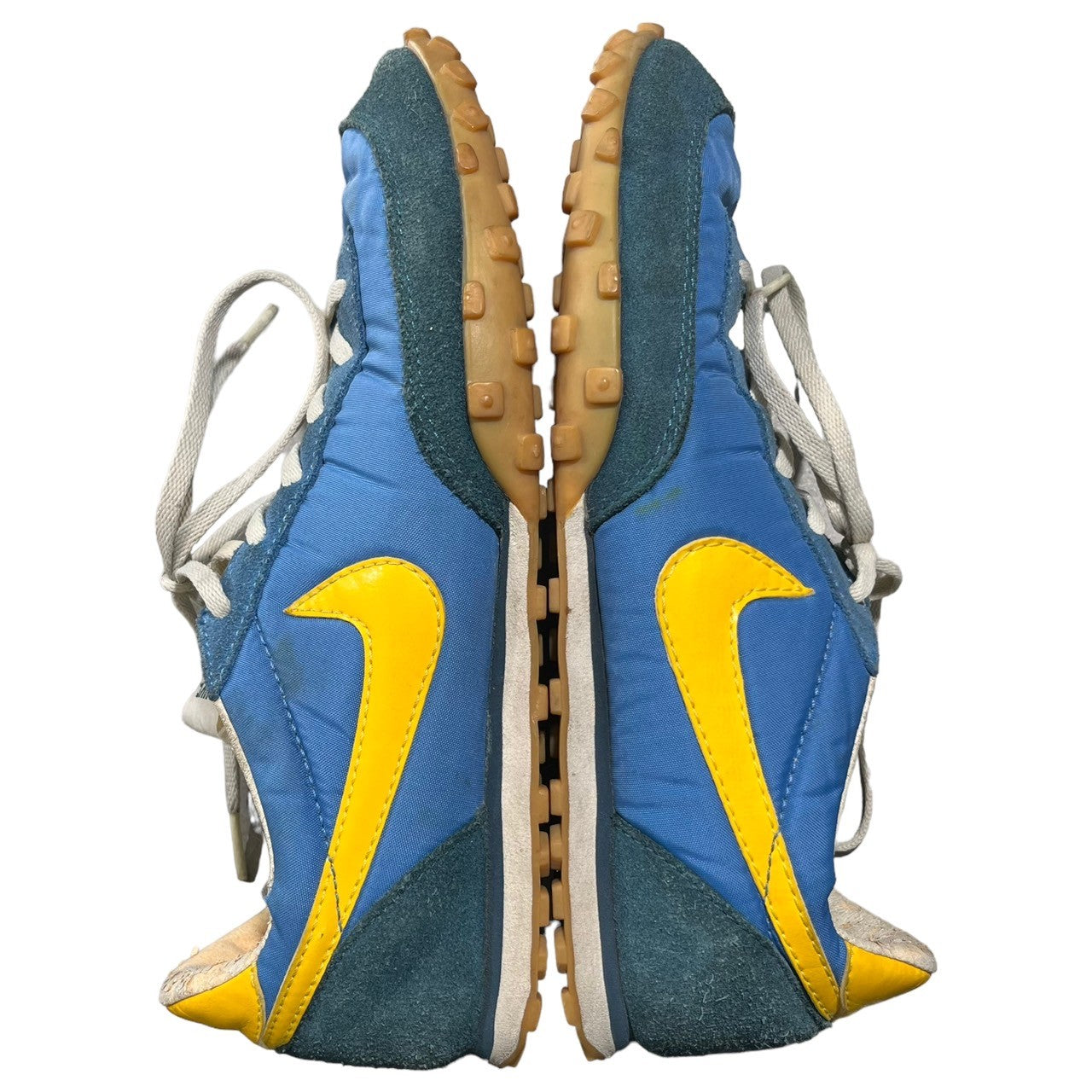 JUNYA WATANABE CdG MAN × NIKE(ジュンヤワタナベコムデギャルソンマン × ナイキ) 02's WAFFLE RACER ワッフルレーサー 306695-471 27cm ブルー×イエロー ローカット スニーカー 2002年 ヴィンテージ 00’s