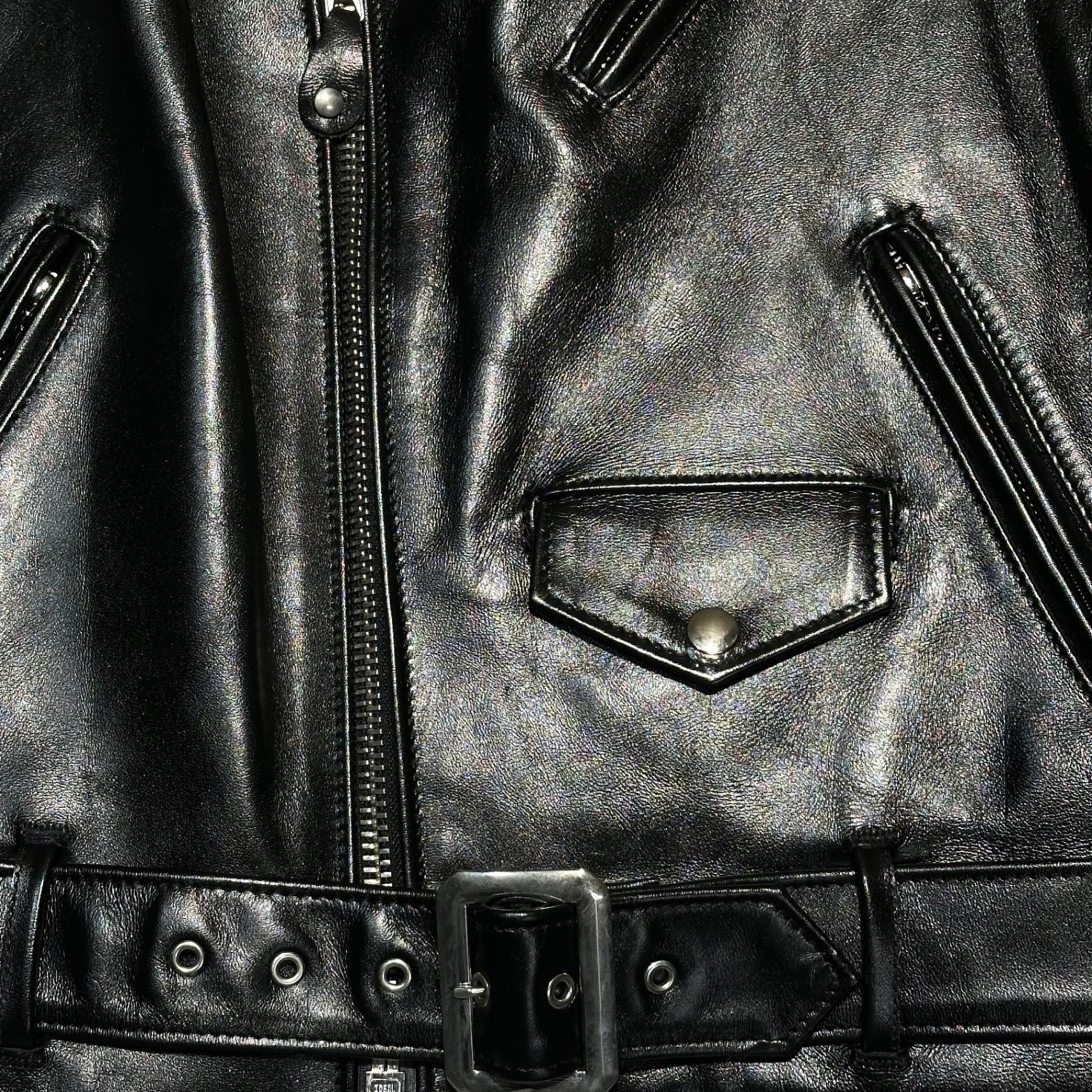 SCHOTT(ショット) 613UHT HORSEHIDE ONESTAR TALL ホースハイド ワンスター トール ダブル ライダース ジャケット 7823950087 42 TALL ブラック レザー 馬革