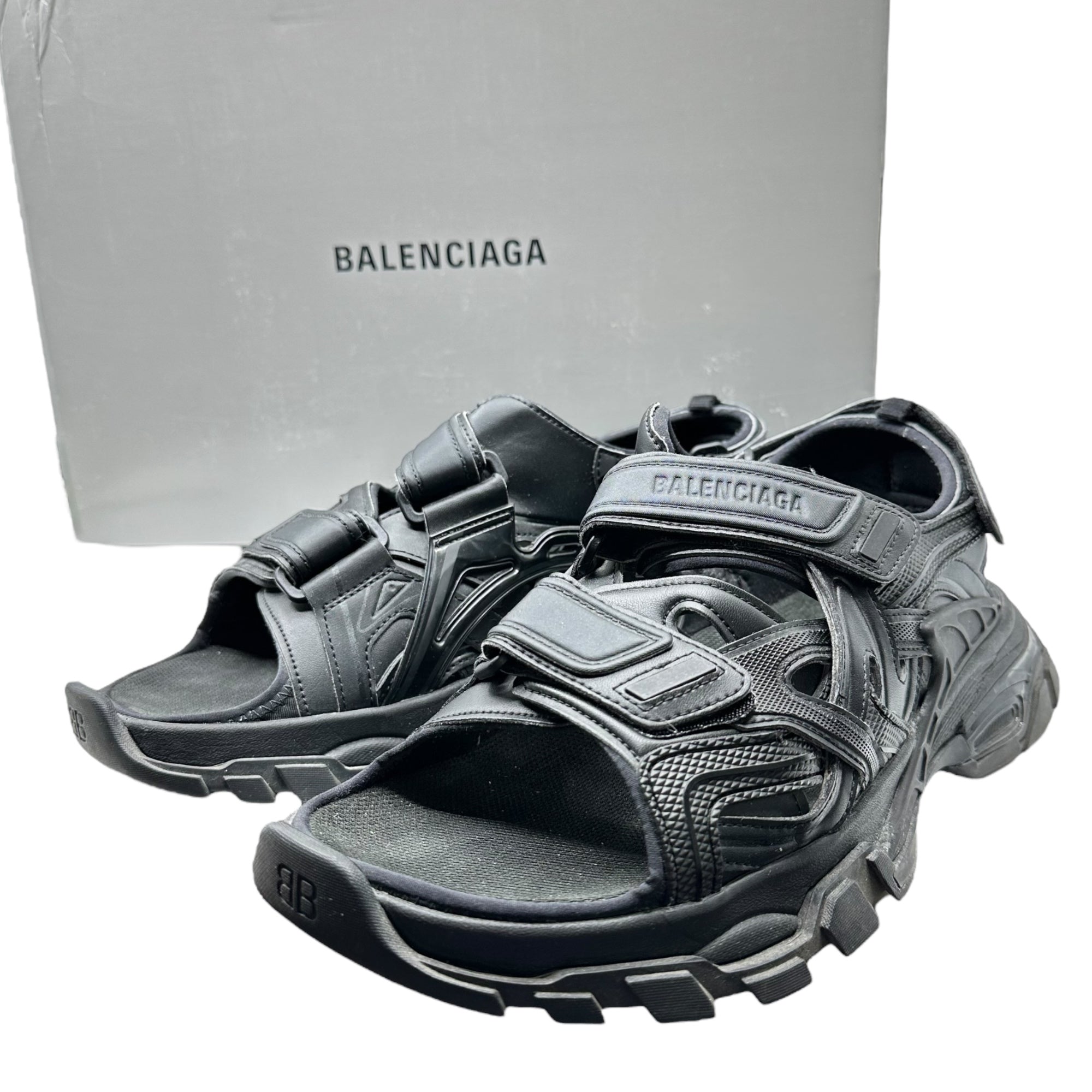 BALENCIAGA(バレンシアガ) Track Sandal トラック サンダル 617542 29cm ブラック 箱付 厚底 スニーカー