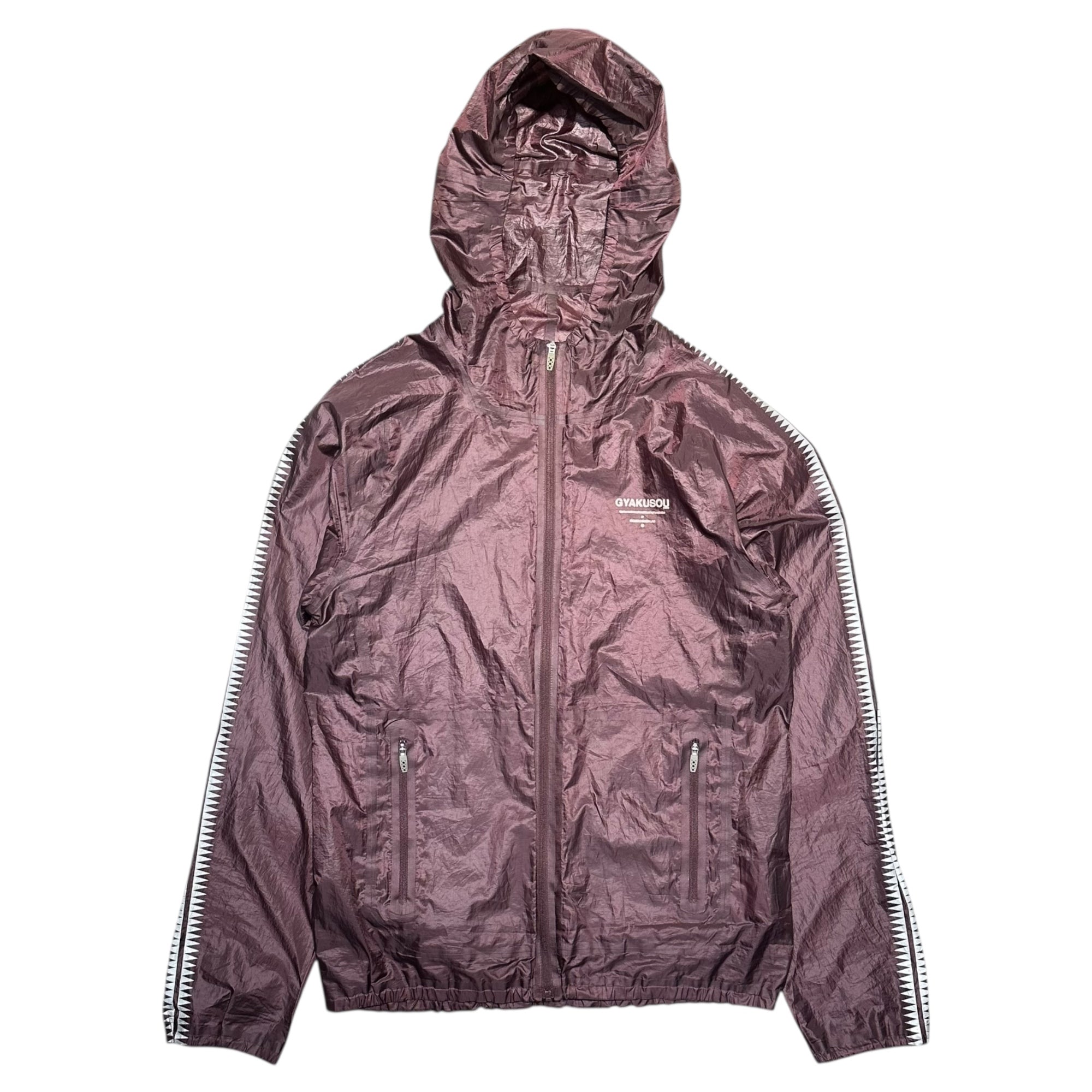 GYAKUSOU(ギャクソウ) GIZ Print Running Jacket ギズ プリント ランニング ジャケット 842782-210 M ボルドー