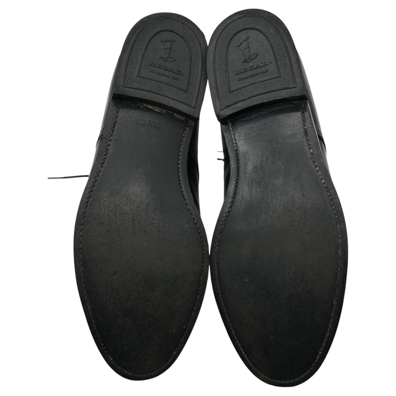 REGAL(リーガル) Plain-Toe Lace-Up Leather Shoes プレーントゥ レースアップ レザー シューズ 革靴 ビジネス 21 041 26.5cm ブラック