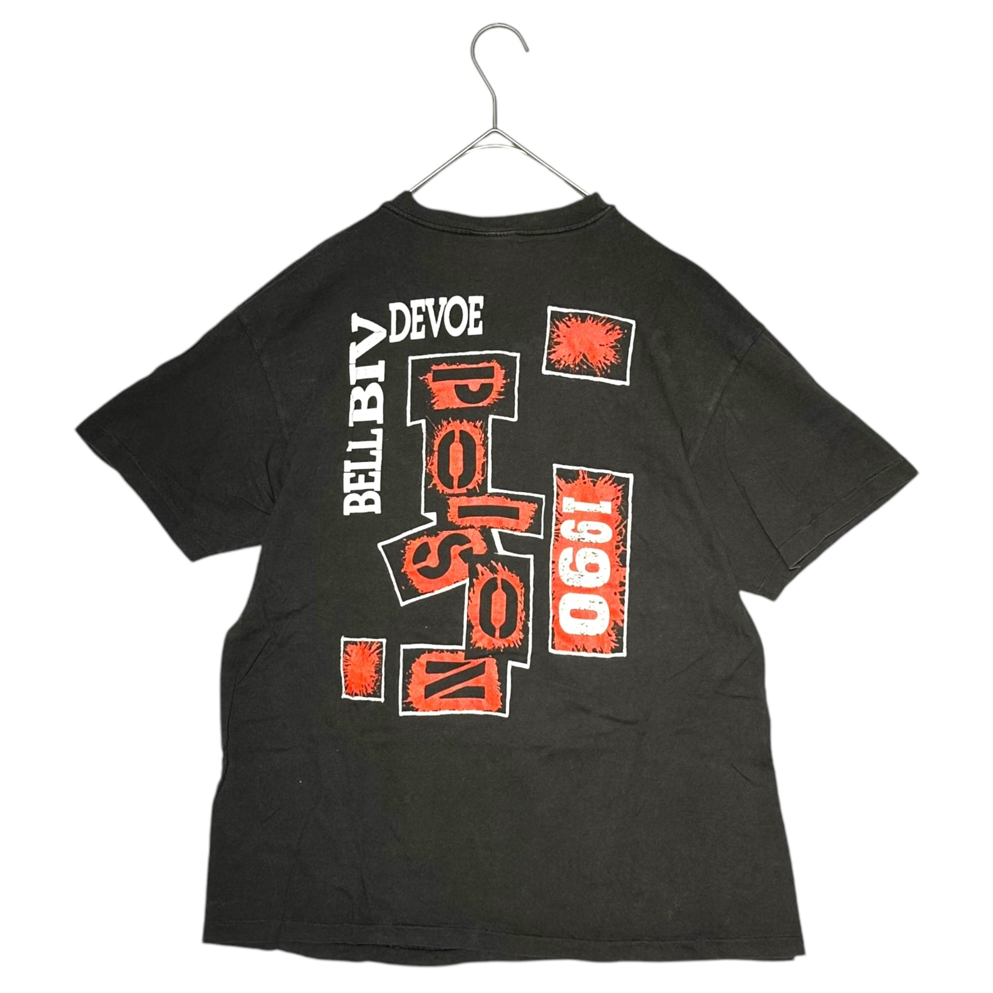 VINTAGE(ヴィンテージ) ©1990 BELL BIV DEVOE” POISON TEE ベル ビヴ デヴォー Tシャツ L ブラック 90's 90年代 ヴィンテージ ヒップホップ ラップ Hanes