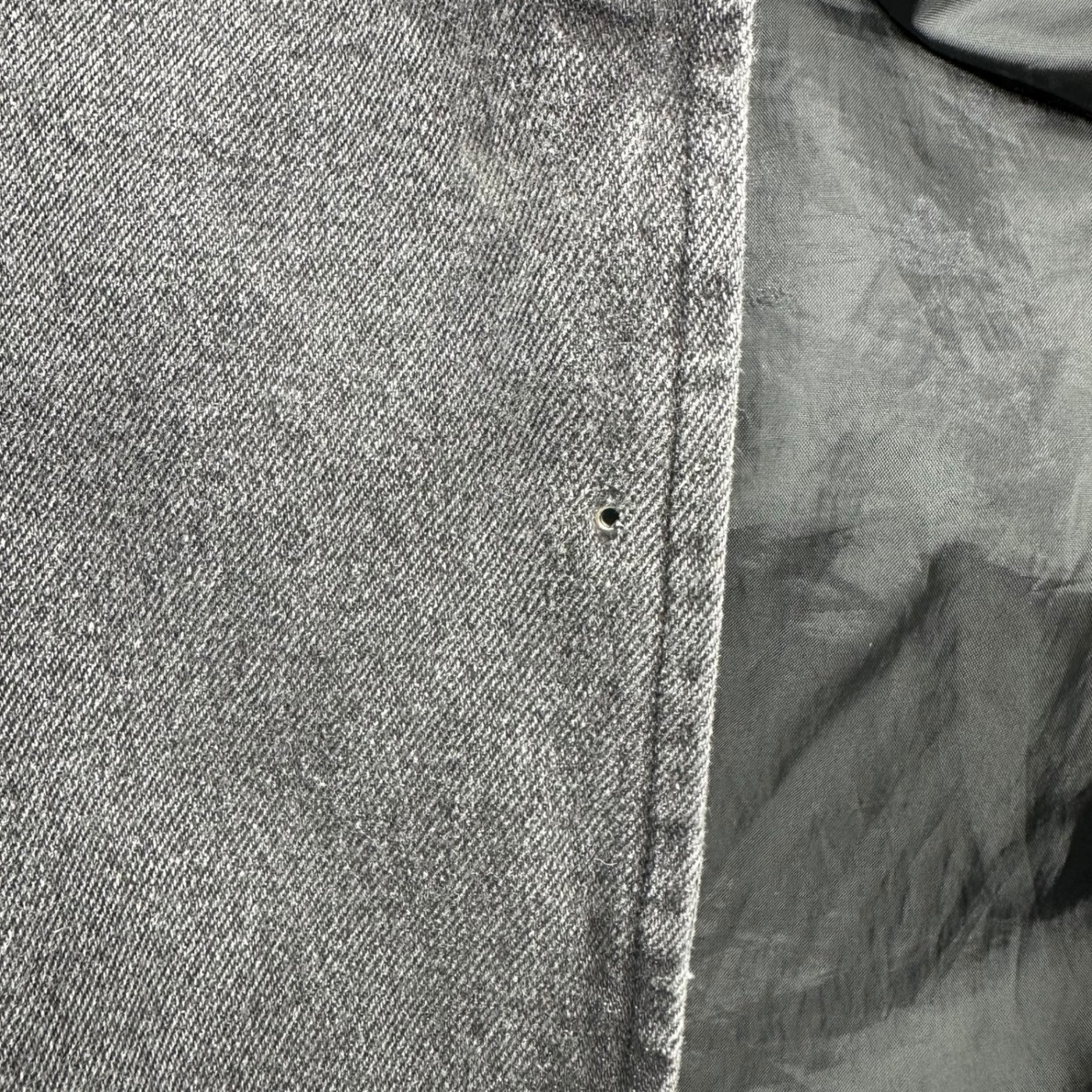 HUF(ハフ) FELIX logo black denim coach jacket フェリックス ロゴ ブラックデニム コーチ ジャケット L ブラック