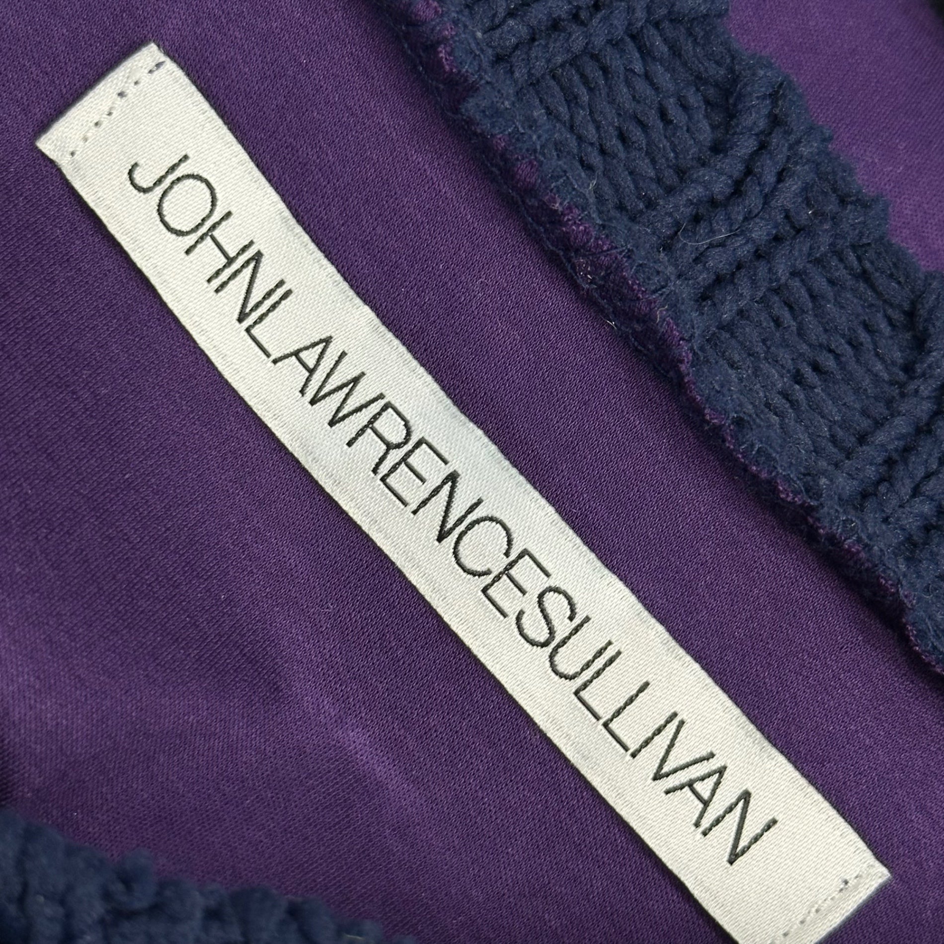 JOHN LAWRENCE SULLIVAN(ジョンローレンスサリバン) Knit Docking Sleeveless Dress ニット ドッキング ノースリーブ ワンピース 3C009-0518-58 FREE パープル