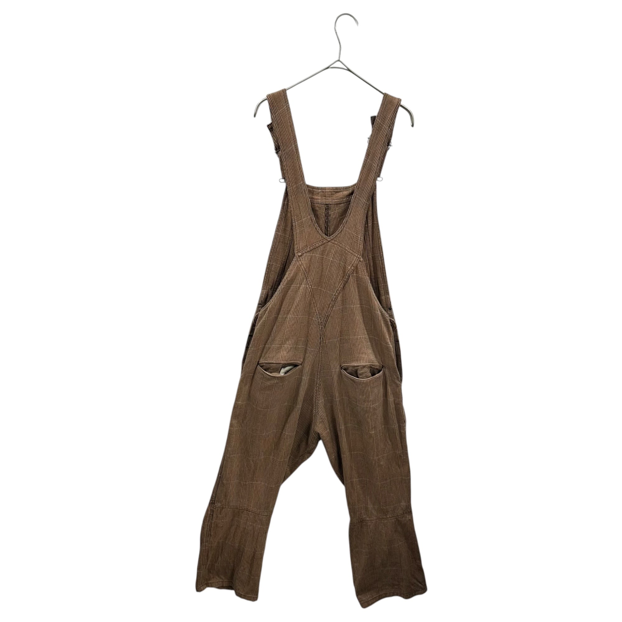 Christopher Nemeth(クリストファーネメス) 90's Vintage Checked Overalls ヴィンテージ チェック オーバーオール S ブラウン 90年代 アーカイブ