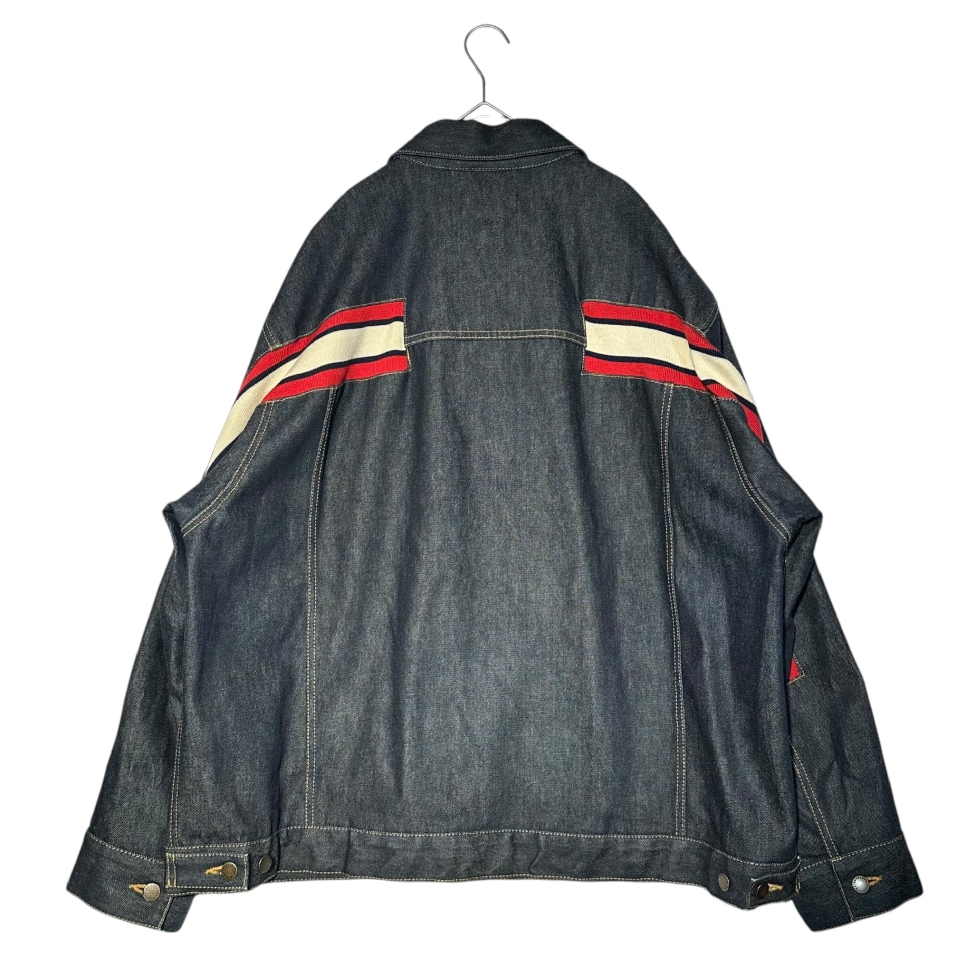 FACETASM(ファセッタズム) RIB DENIM JACKET リブ デニム ジャケット ZUK-6220-06 3 インディゴ 著名人着用モデル トラッカー