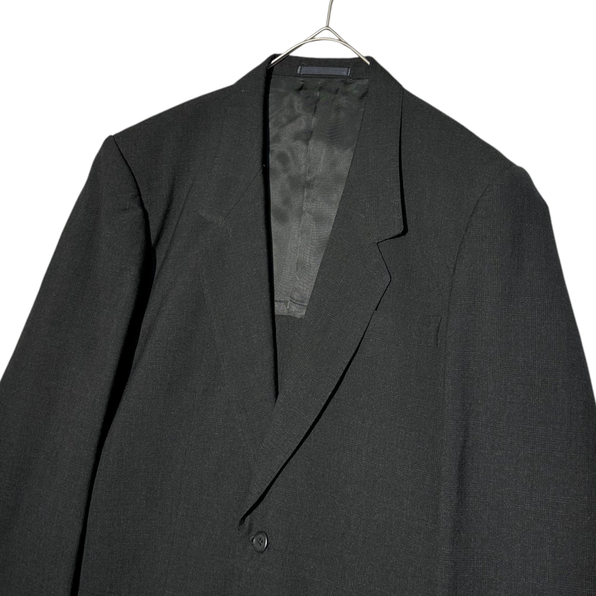 Y's for men(ワイズフォーメン) 80's 2B SET UP JACKET PANTS 80年代 2ボタン セットアップ ジャケット パンツ スーツ M ブラック