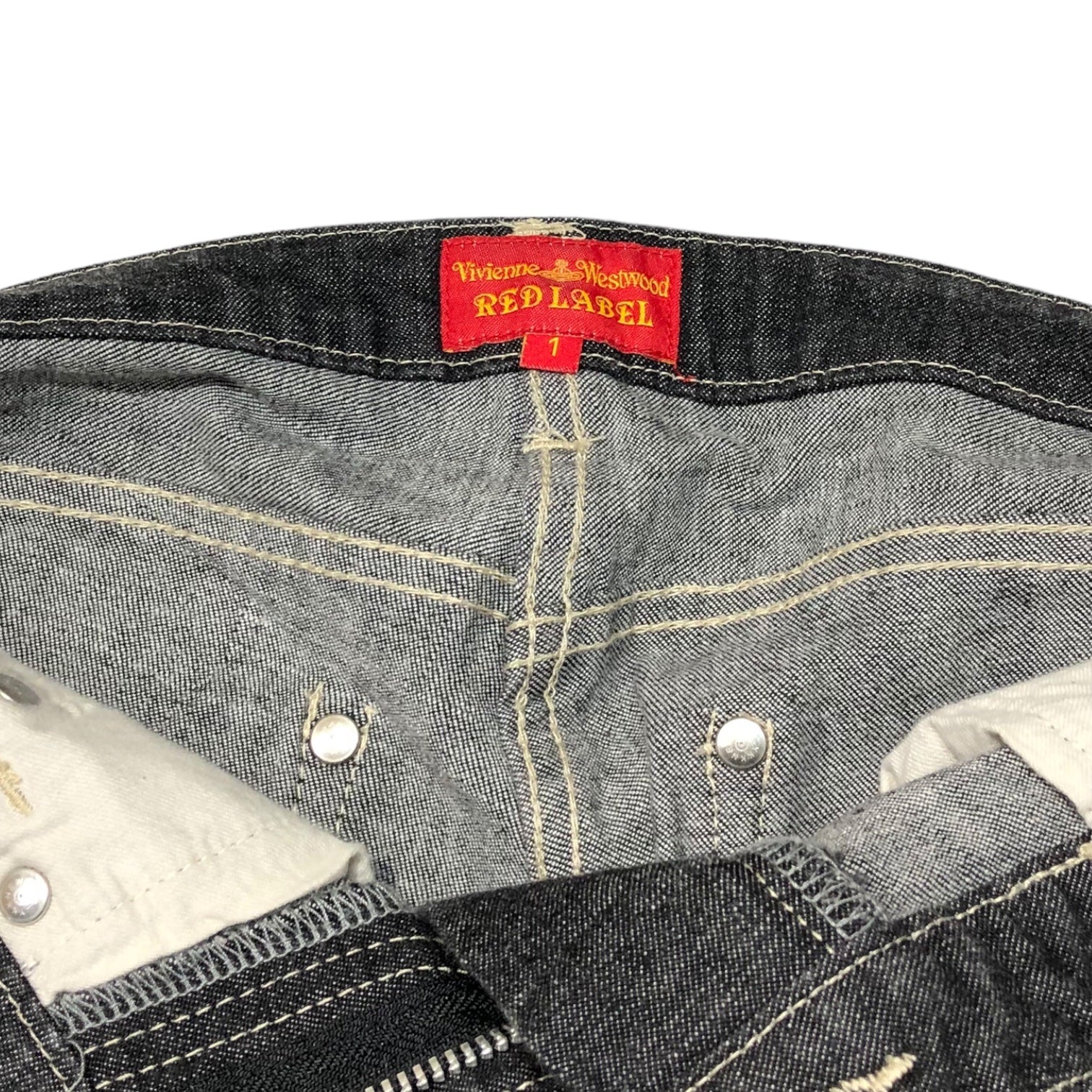 Vivienne Westwood RED LABEL(ヴィヴィアンウエストウッドレッドレーベル) オールド ブラック フレア デニム パンツ 357-03-71009 SIZE 01(S) ブラック ブーツカット