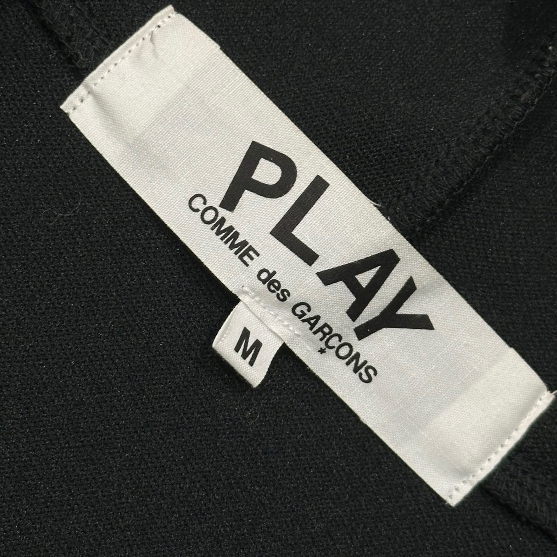 PLAY COMME des GARCONS(プレイコムデギャルソン) 2019SS Jersey Back Print Zip-up Hoodie ジャージ バックプリント ジップアップ フーディ パーカー AZ-T254 M ブラック AD2018/10