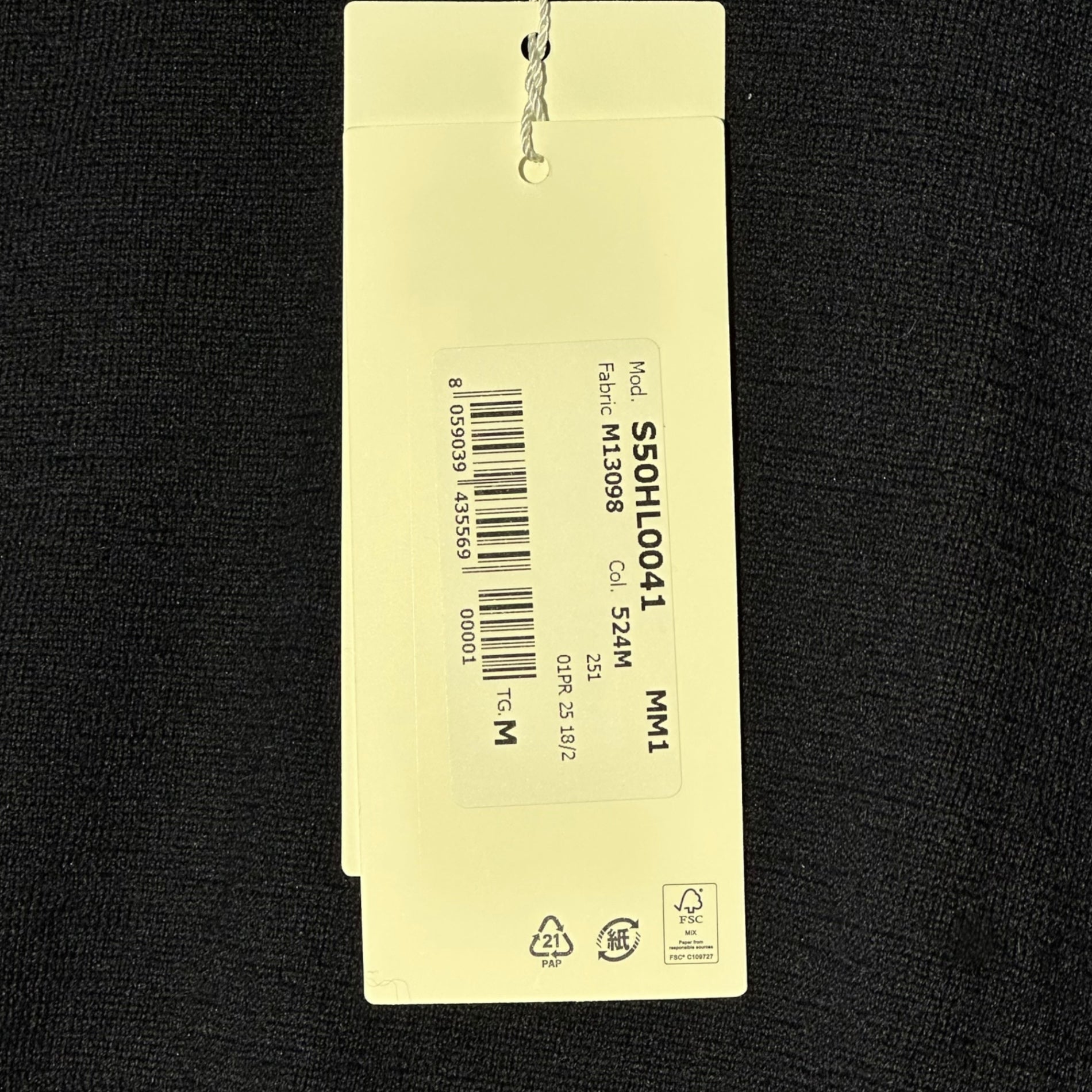 MAISON MARGIELA(メゾンマルジェラ) 25SS ELBOW PATCH WOOL SWEATER エルボー パッチ ウール セーター ニット S50HL0041 M ネイビー×ブラウン